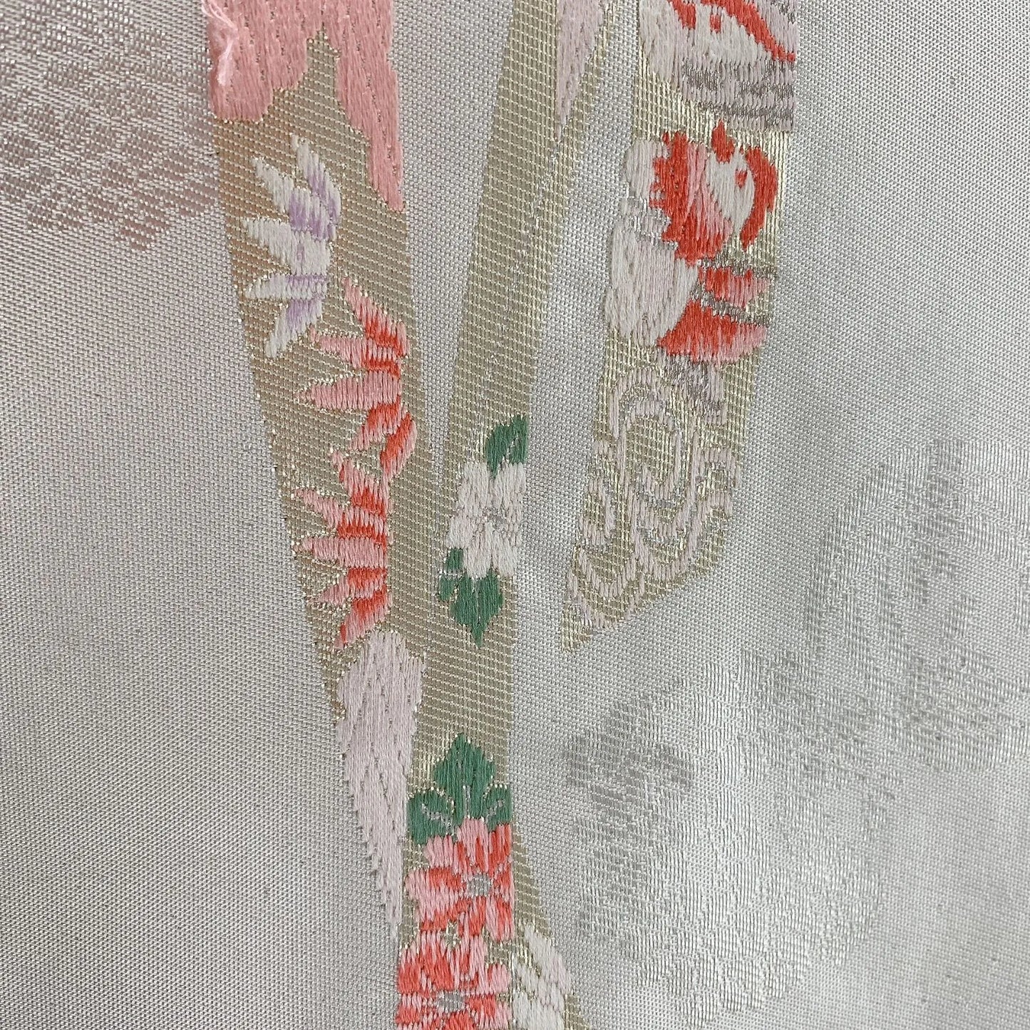 5586# Japanese Vintage Nagoya Obi Belt Kimono Fabric Silk Traditional