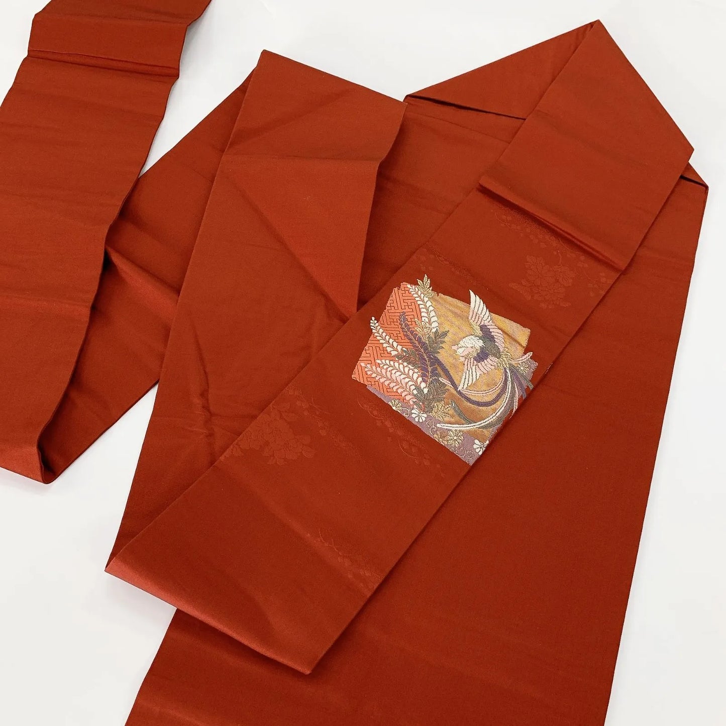 5630# Japanese Vintage Nagoya Obi Belt Kimono Fabric Silk Traditional