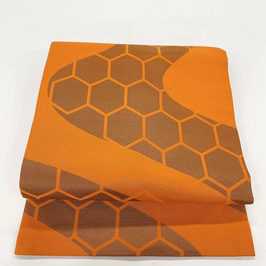 5596# Japanese Vintage Nagoya Obi Belt Kimono Fabric Silk Traditional