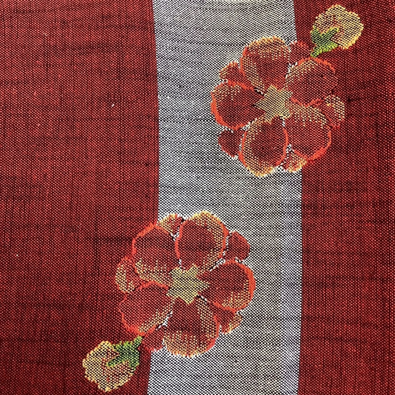 5669# Japanese Vintage Nagoya Obi Belt Kimono Pongee Fabric Silk Traditional