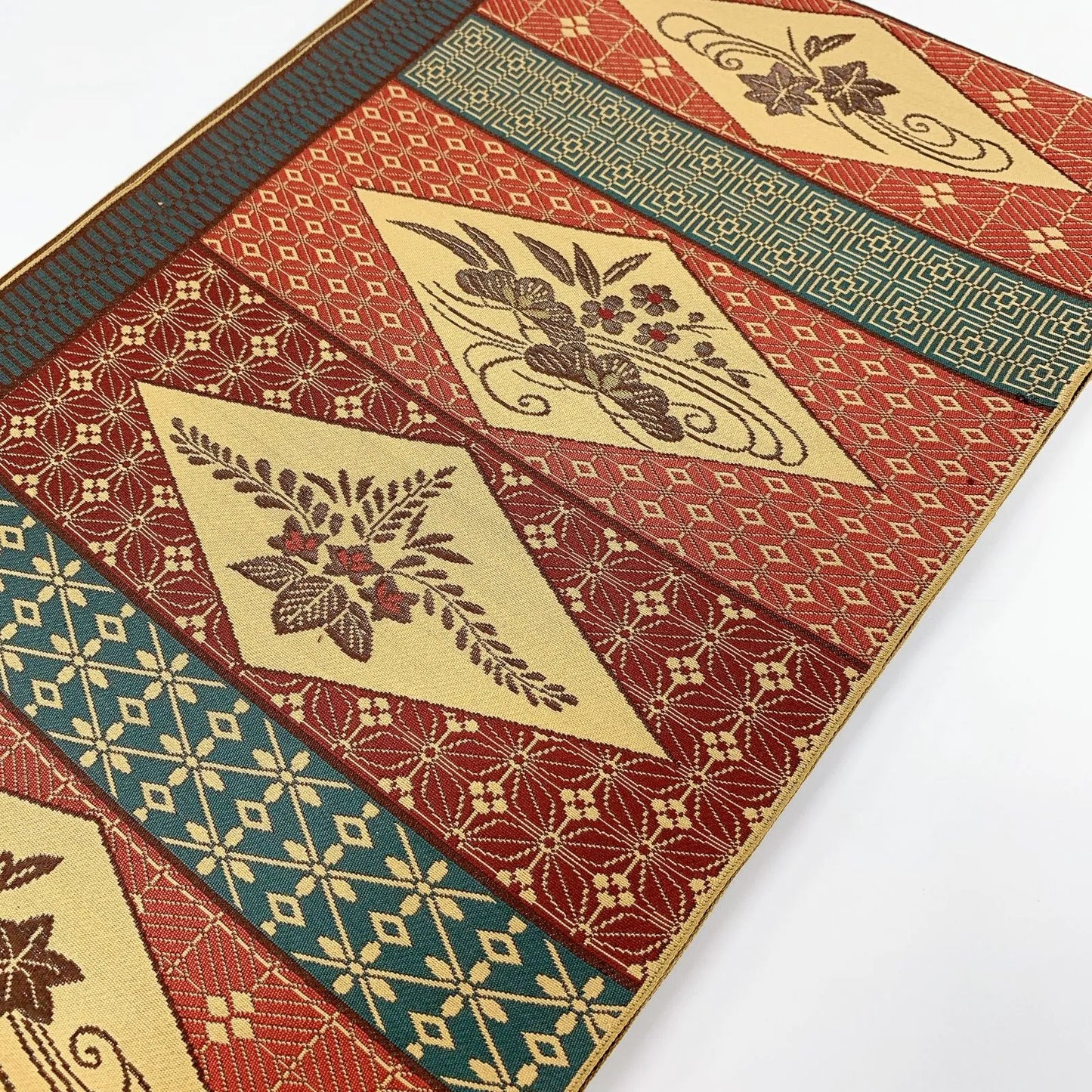 5589# Japanese Vintage Nagoya Obi Belt Kimono Fabric Silk Traditional