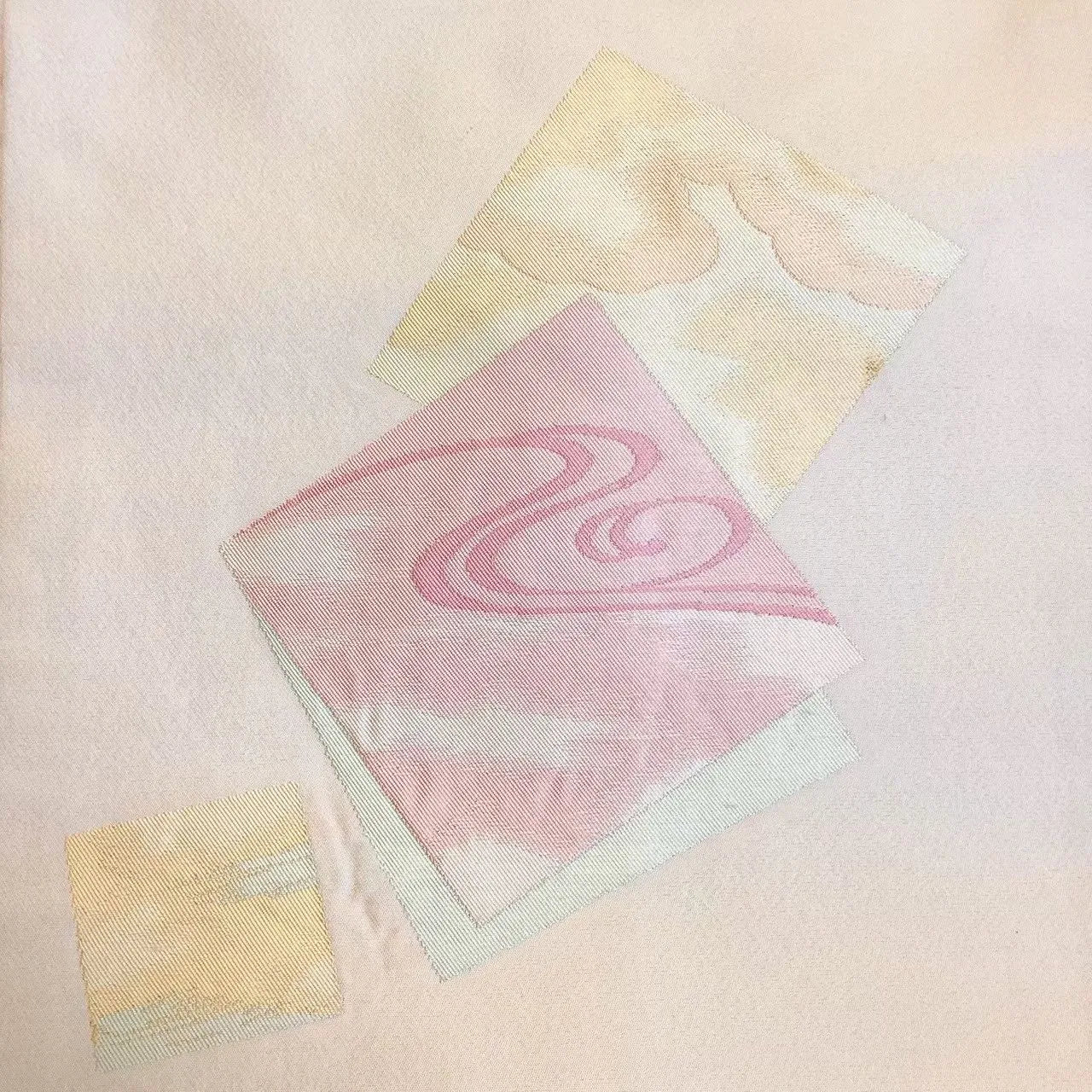 5681# Japanese Vintage Nagoya Obi Belt Kimono Fabric Silk Traditional