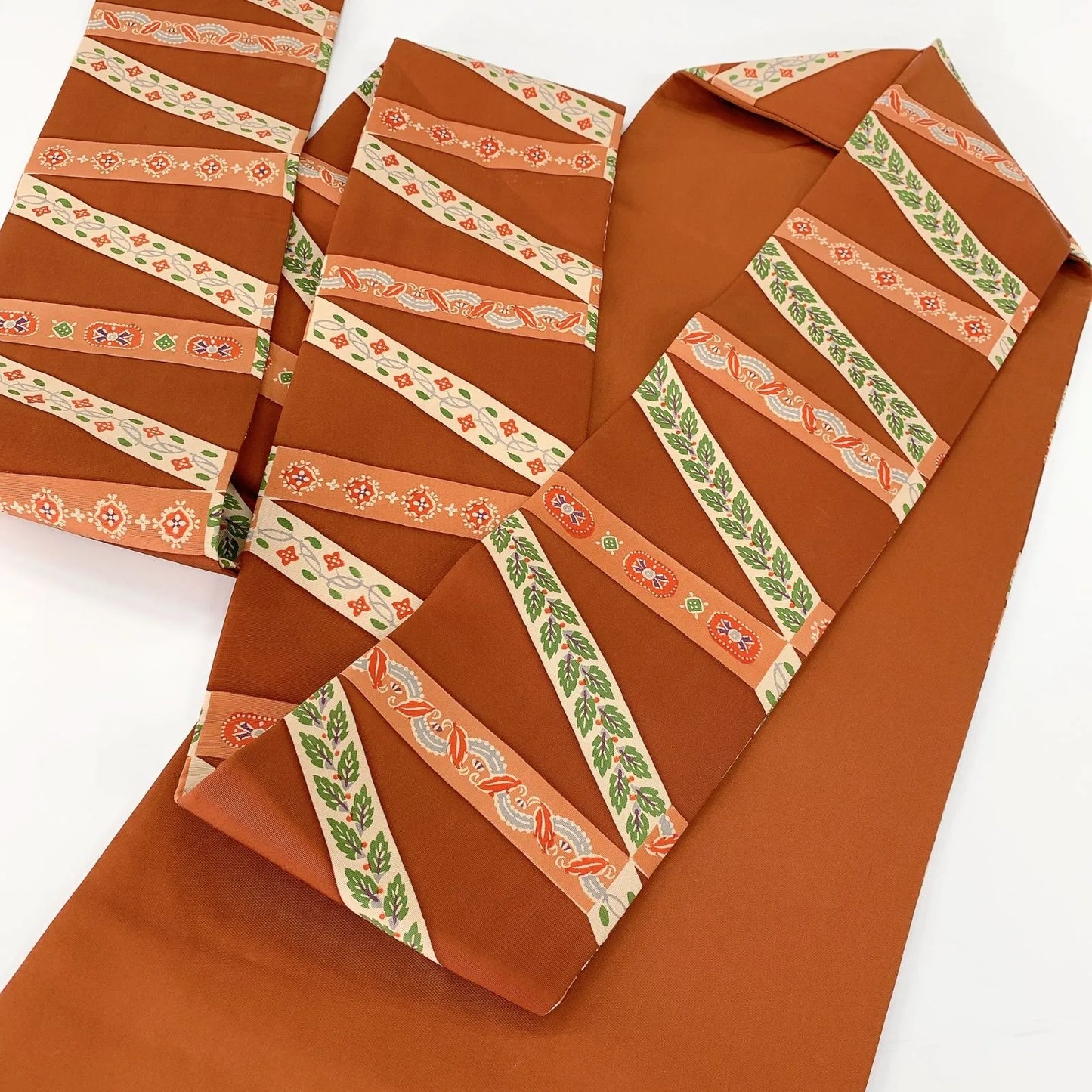 5634# Japanese Vintage Nagoya Obi Belt Kimono Fabric Silk Traditional