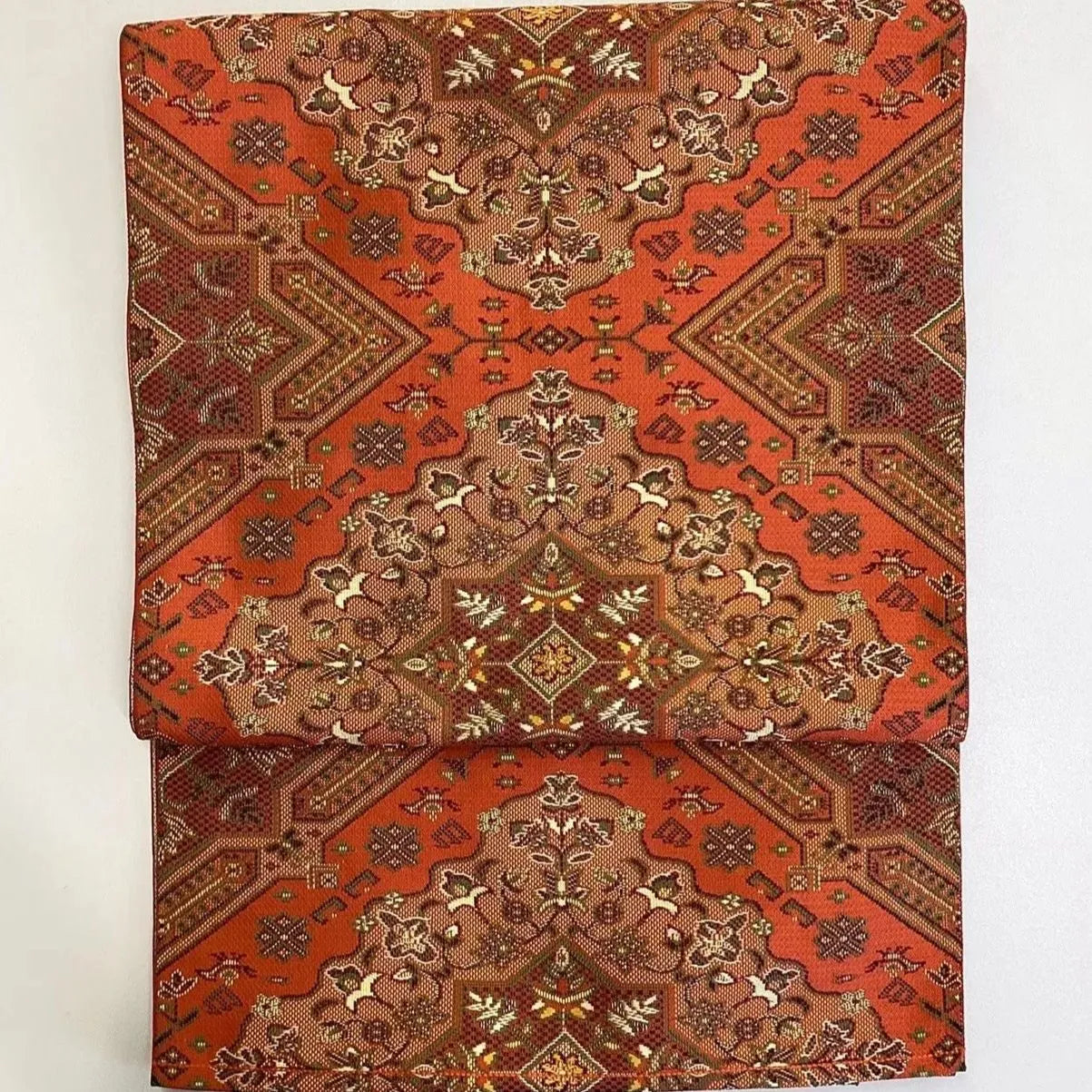 5679# Japanese Vintage Nagoya Obi Belt Kimono Fabric Silk Traditional