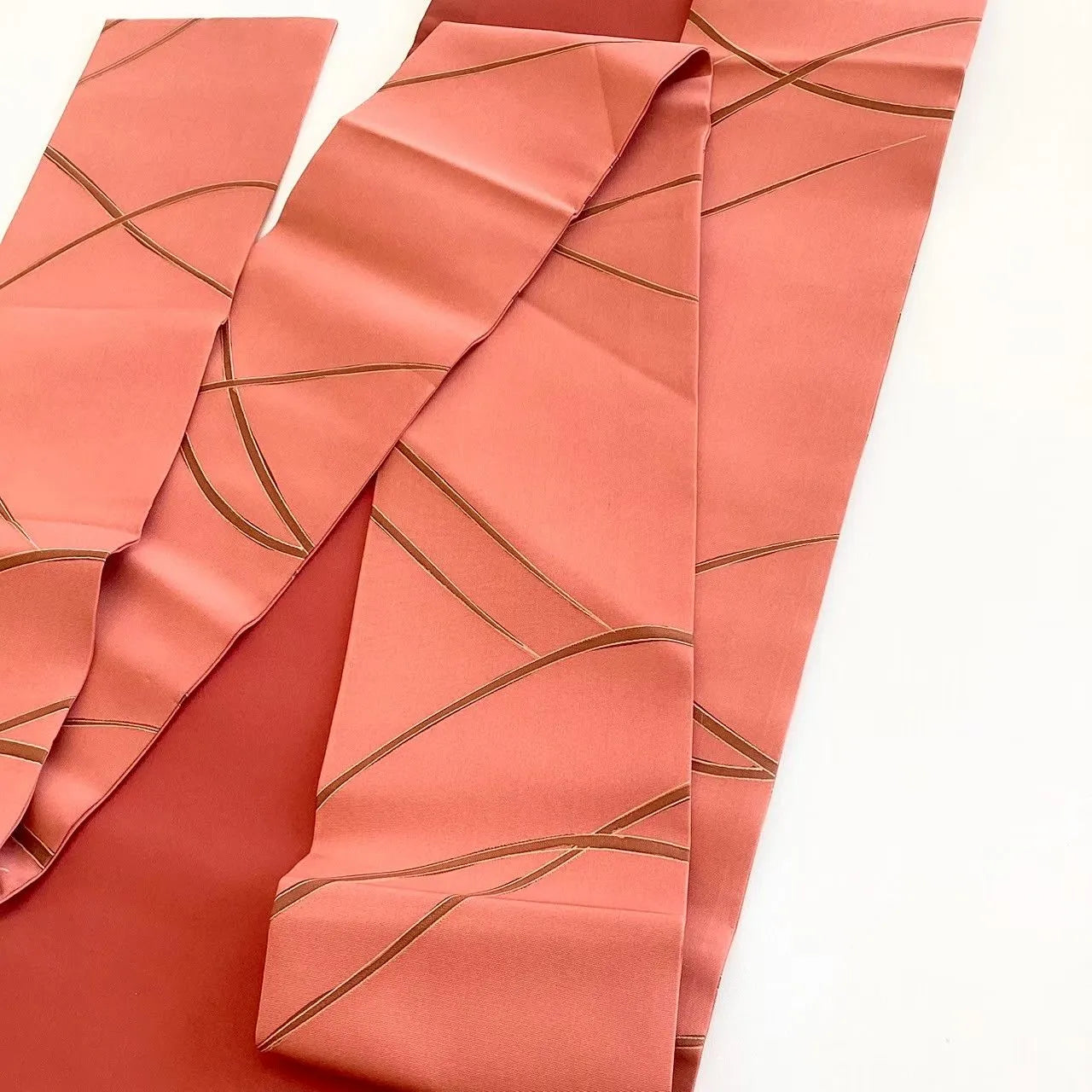 5676# Japanese Vintage Nagoya Obi Belt Kimono Fabric Silk Traditional