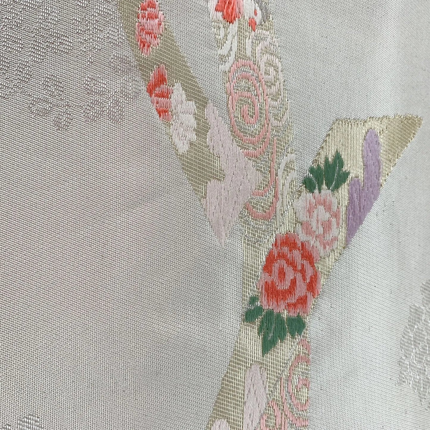 5586# Japanese Vintage Nagoya Obi Belt Kimono Fabric Silk Traditional
