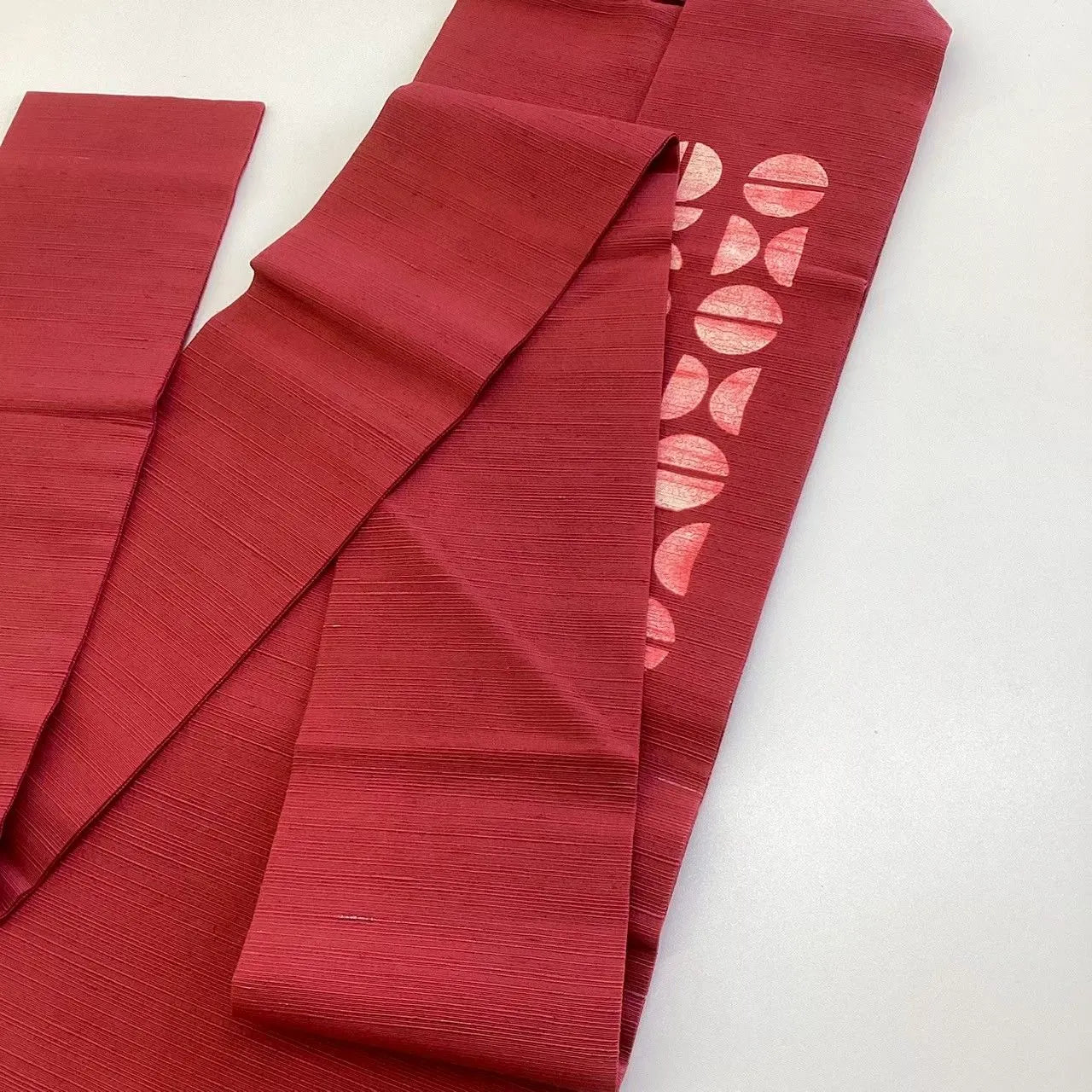 5671# Japanese Vintage Nagoya Obi Belt Kimono Pongee Fabric Silk Traditional