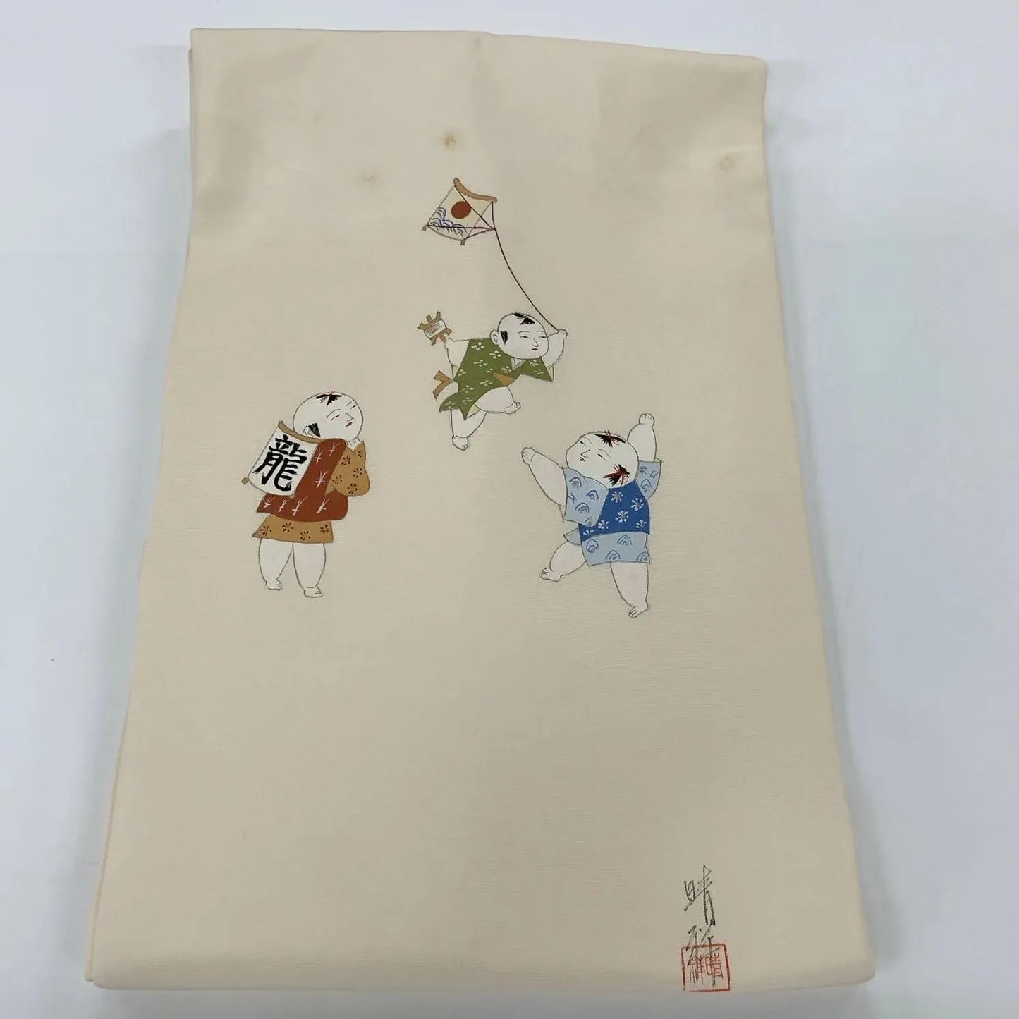 5583# Japanese Vintage Nagoya Obi Belt Kimono Fabric Silk Traditional