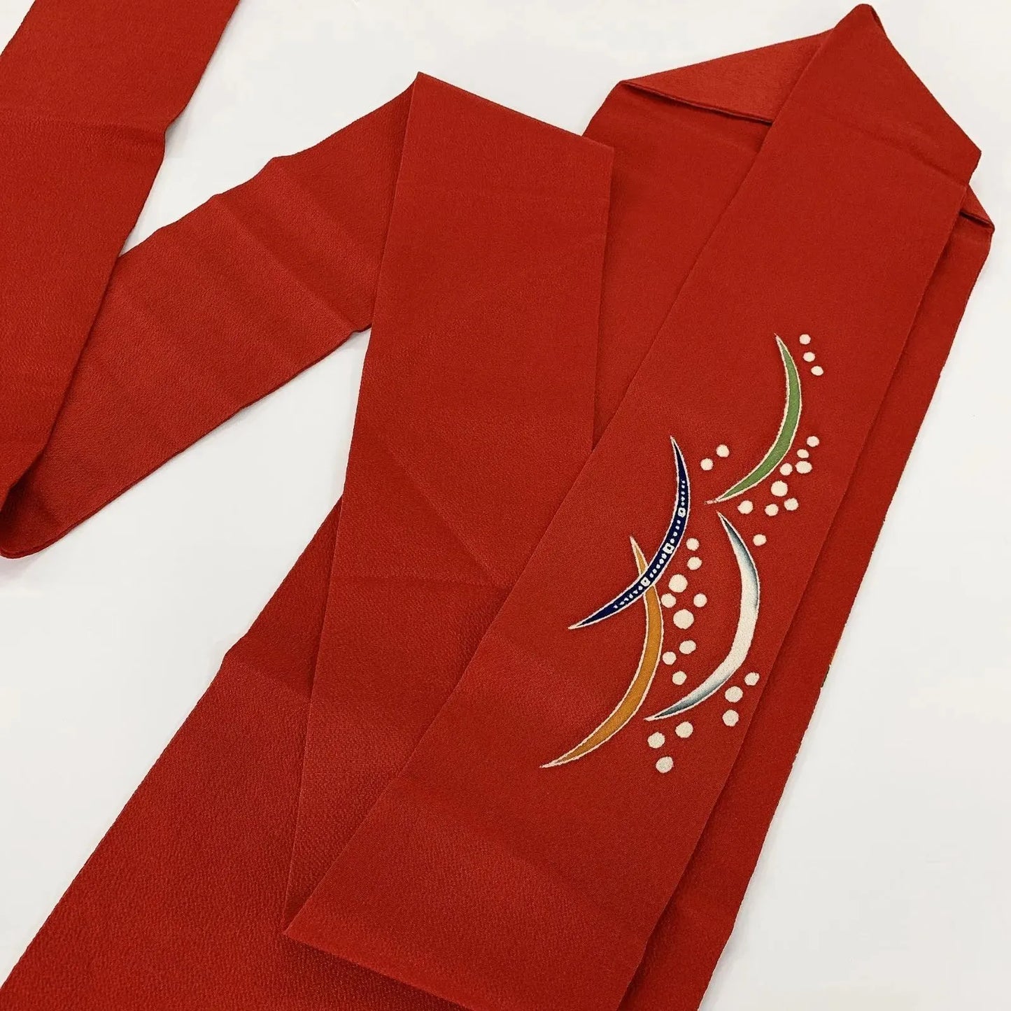 5631# Japanese Vintage Nagoya Obi Belt Kimono Fabric Silk Traditional