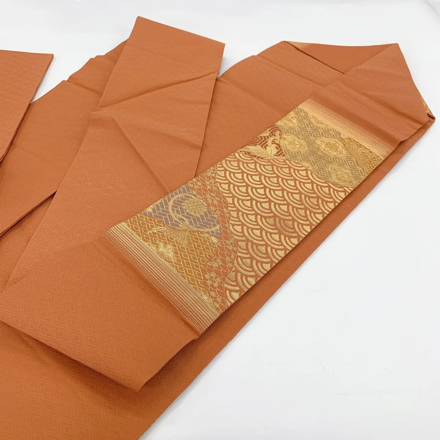5604# Japanese Vintage Nagoya Obi Belt Kimono Fabric Silk Traditional