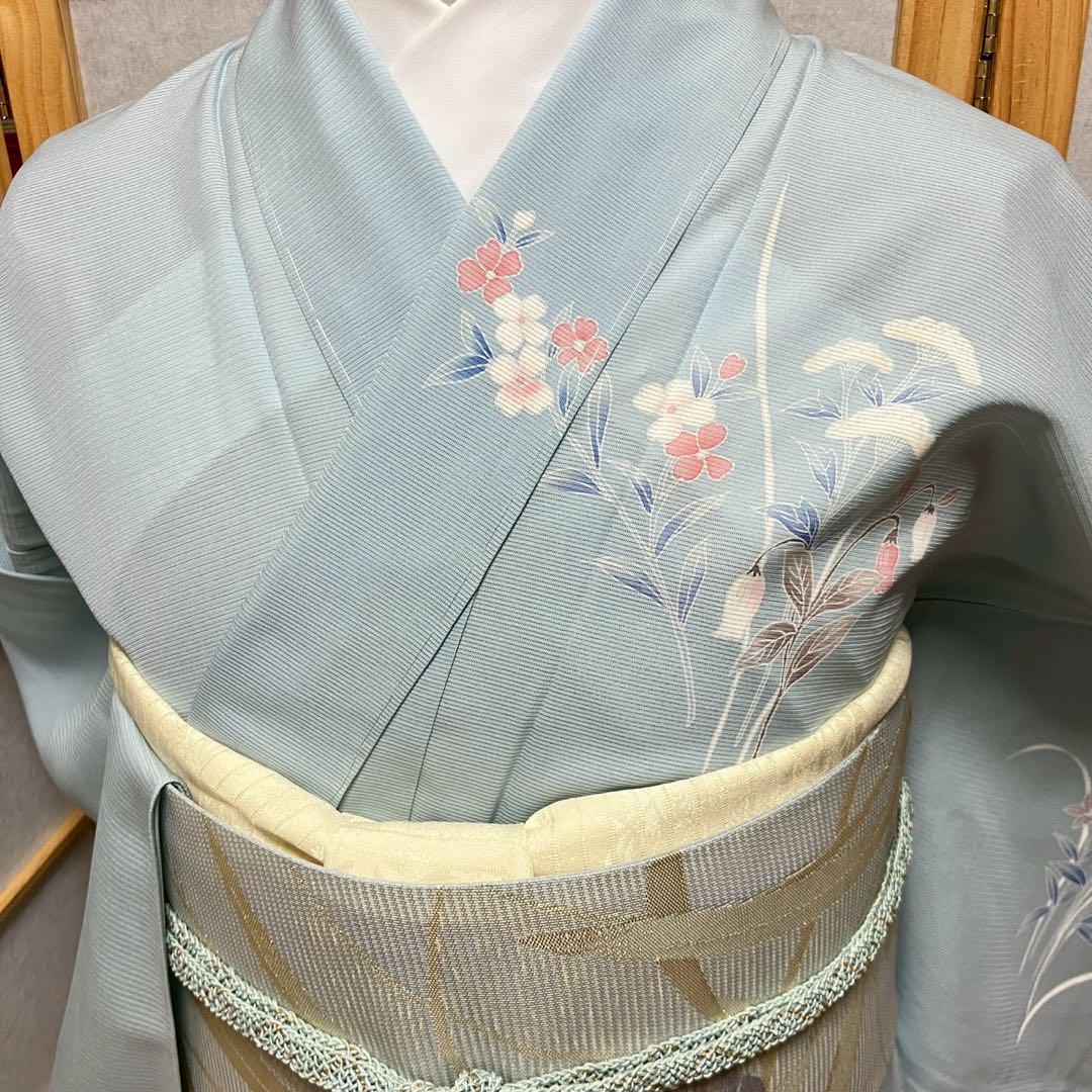 5444# Japanese Kimono only sold Vintage Womens Silk Fabric Robe Summer kimono