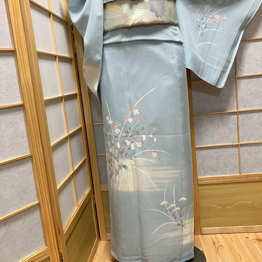 5444# Japanese Kimono only sold Vintage Womens Silk Fabric Robe Summer kimono