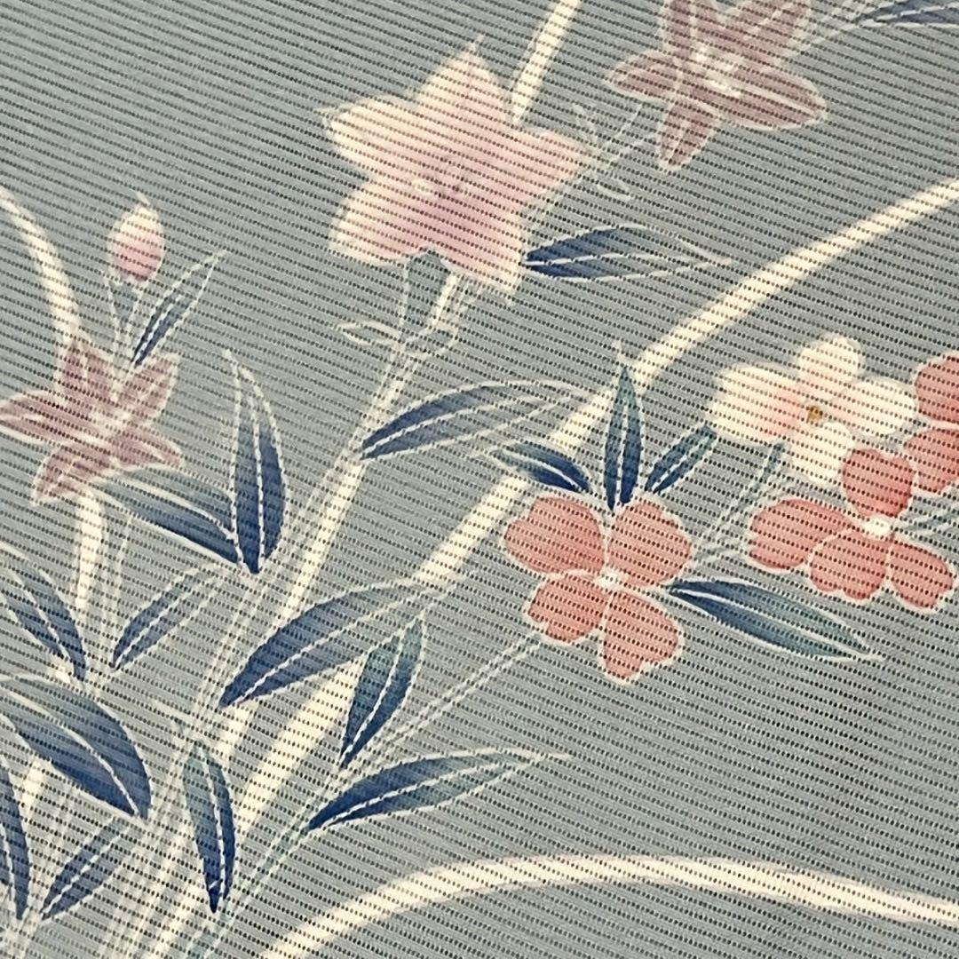 5444# Japanese Kimono only sold Vintage Womens Silk Fabric Robe Summer kimono