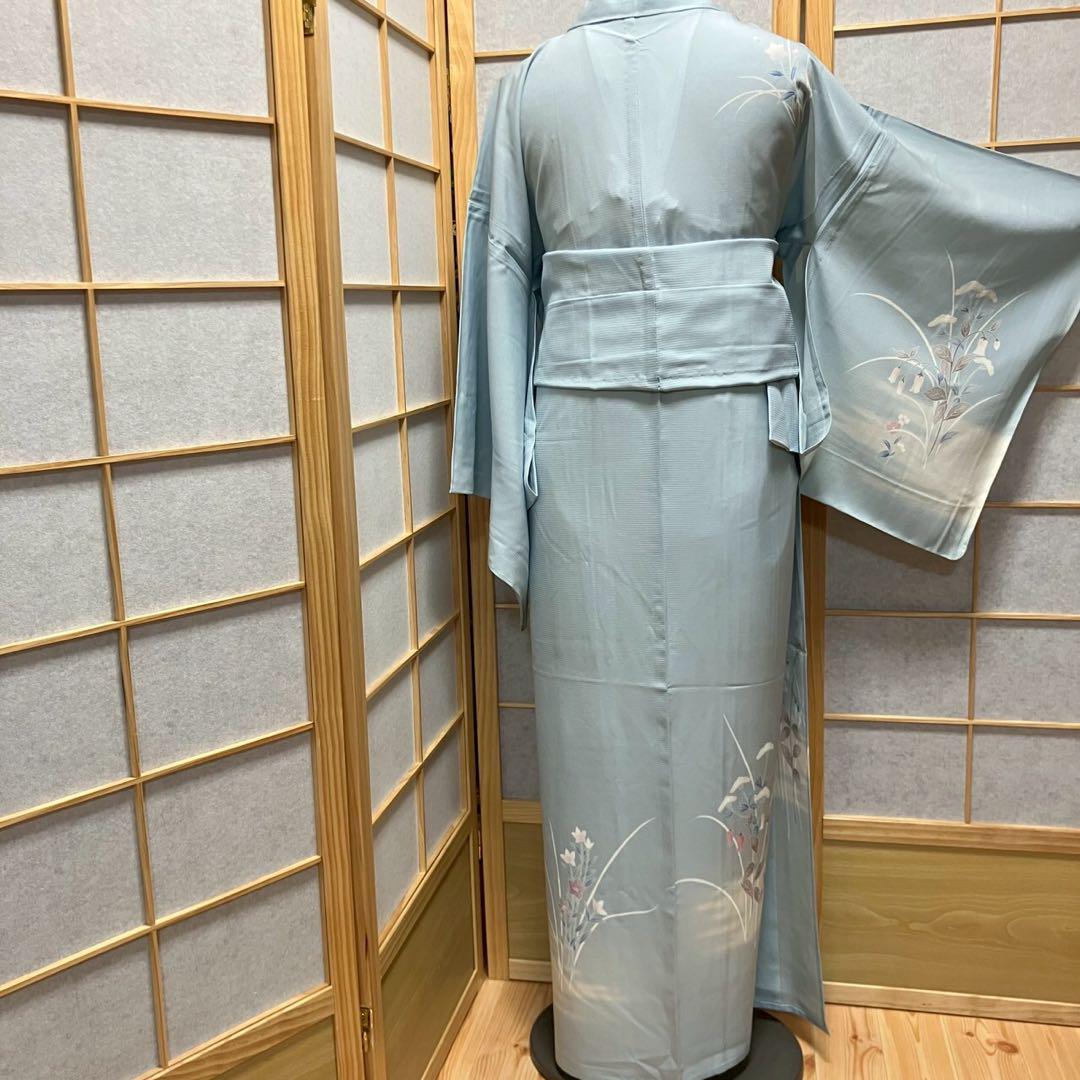 5444# Japanese Kimono only sold Vintage Womens Silk Fabric Robe Summer kimono