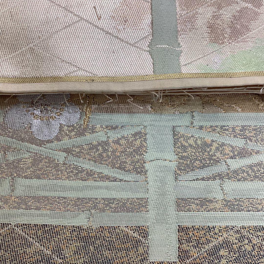 4903# Japanese Vintage Fukuro Obi Belt Kimono Fabric Silk Traditional Untailored