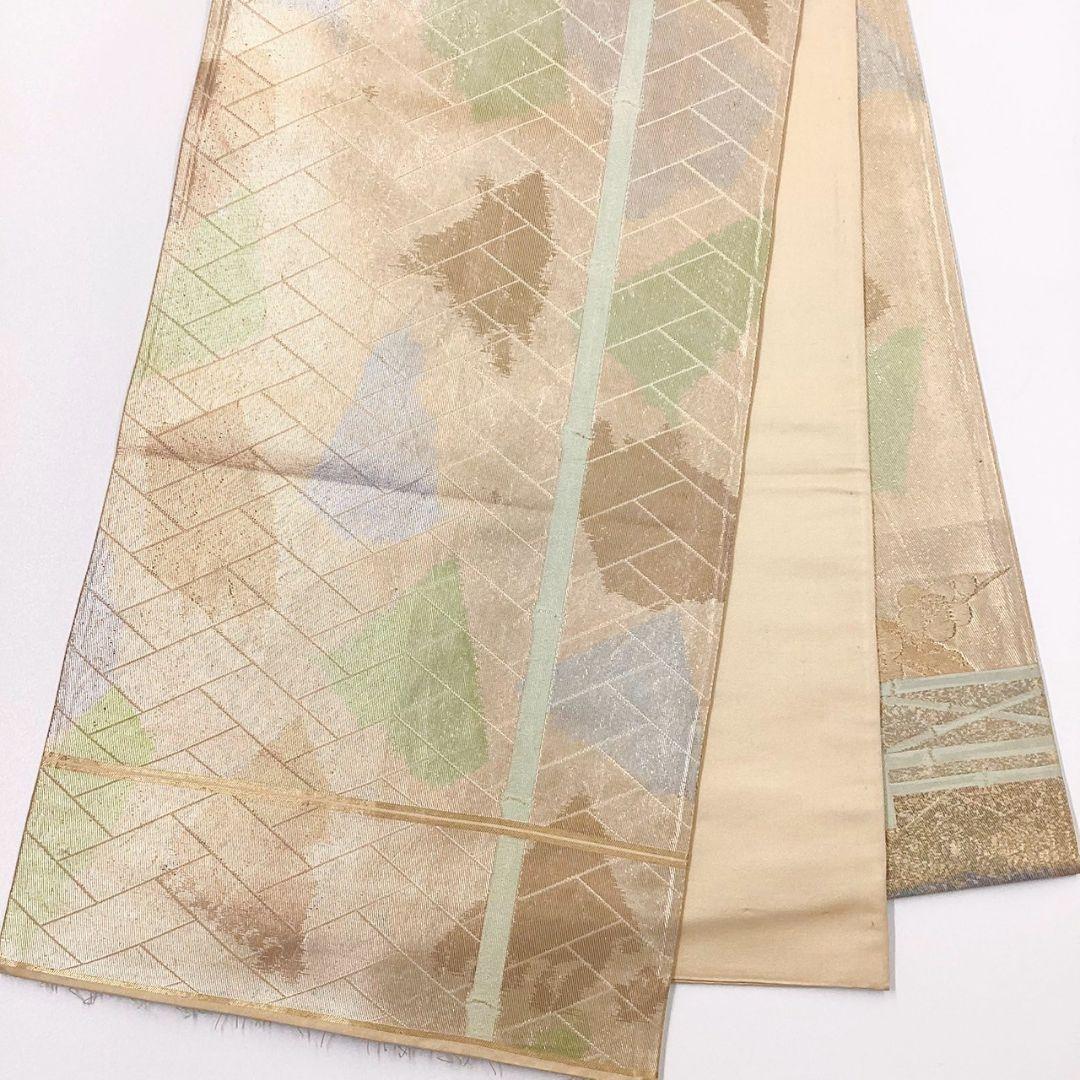 4903# Japanese Vintage Fukuro Obi Belt Kimono Fabric Silk Traditional Untailored