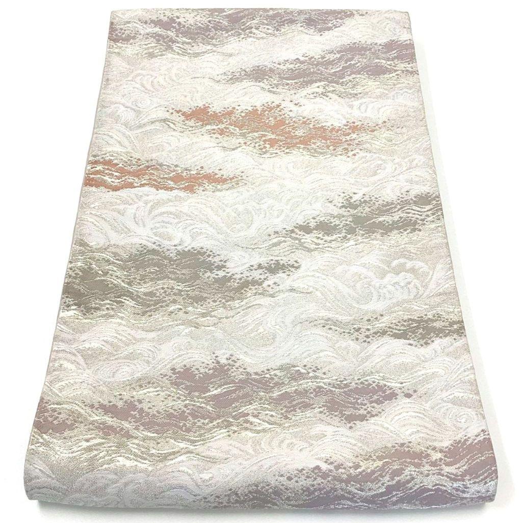 5258# Japanese Vintage Fukuro Obi Belt Kimono Fabric Silk Traditional