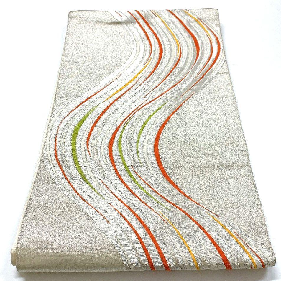 5078# Japanese Vintage Fukuro Obi Belt Kimono Fabric Silk Traditional Untailored