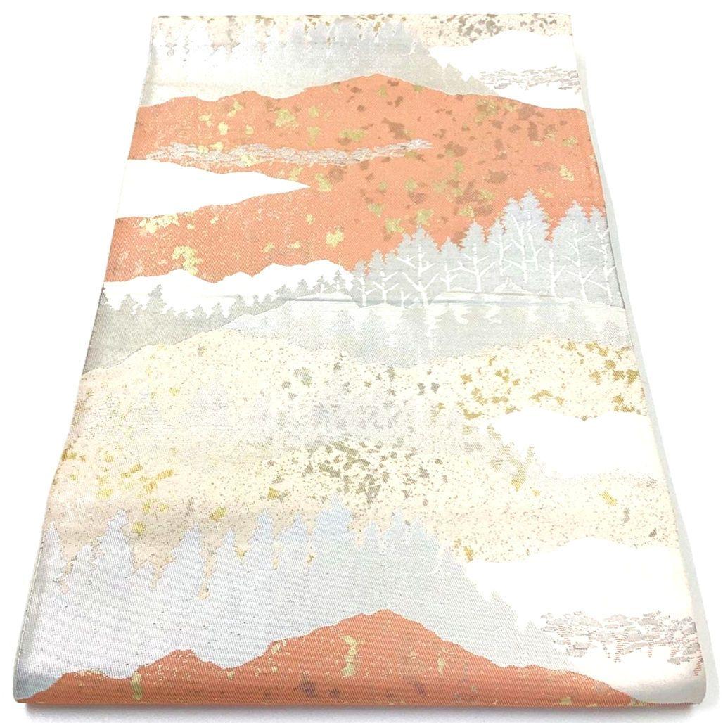 4971# Japanese Vintage Fukuro Obi Belt Kimono Fabric Silk Traditional