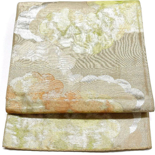 5323# Japanese Vintage Fukuro Obi Belt Kimono Fabric Silk Traditional Untailored