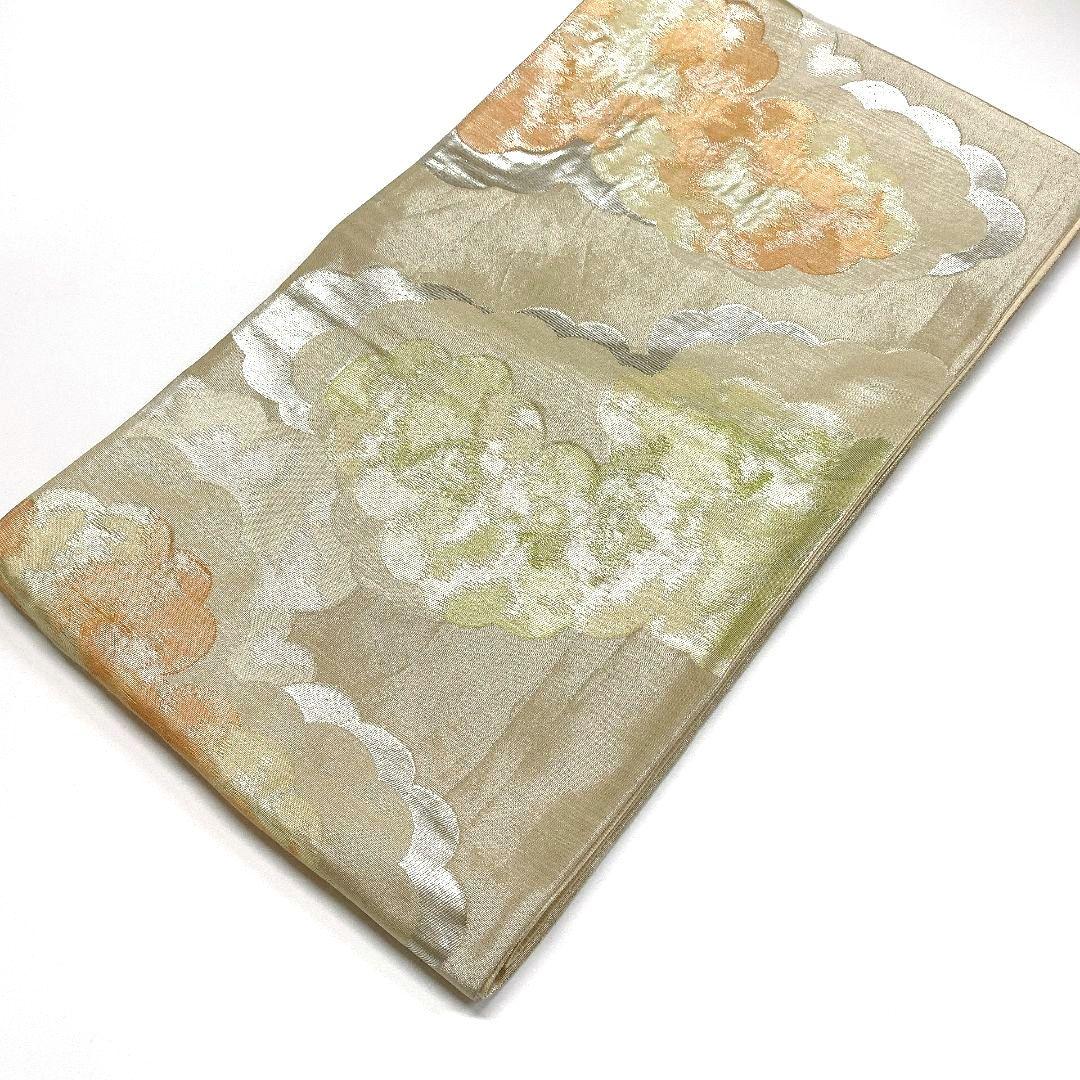 5323# Japanese Vintage Fukuro Obi Belt Kimono Fabric Silk Traditional Untailored