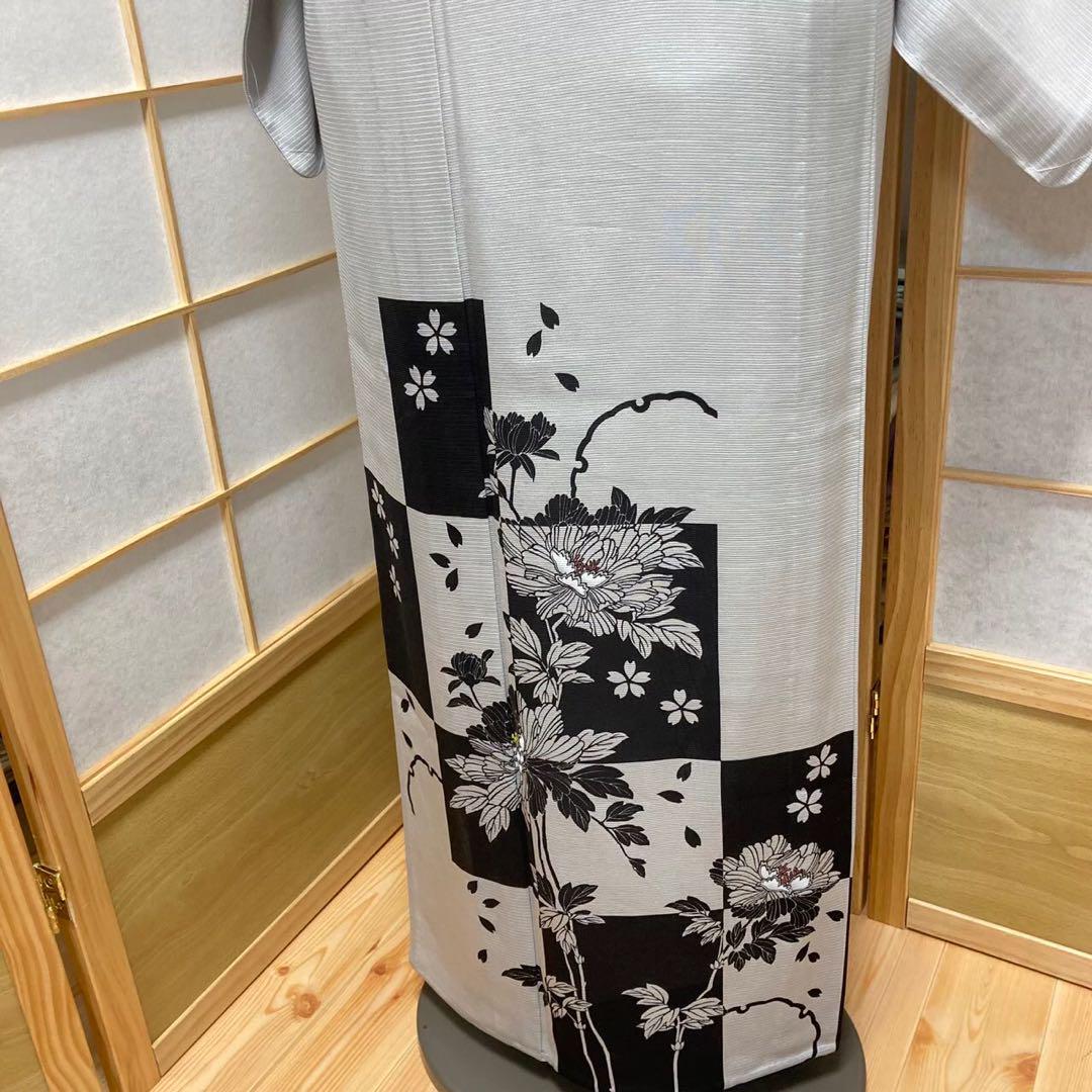 0314# Japanese Kimono only sold Vintage Womens Silk Fabric Robe Summer kimono