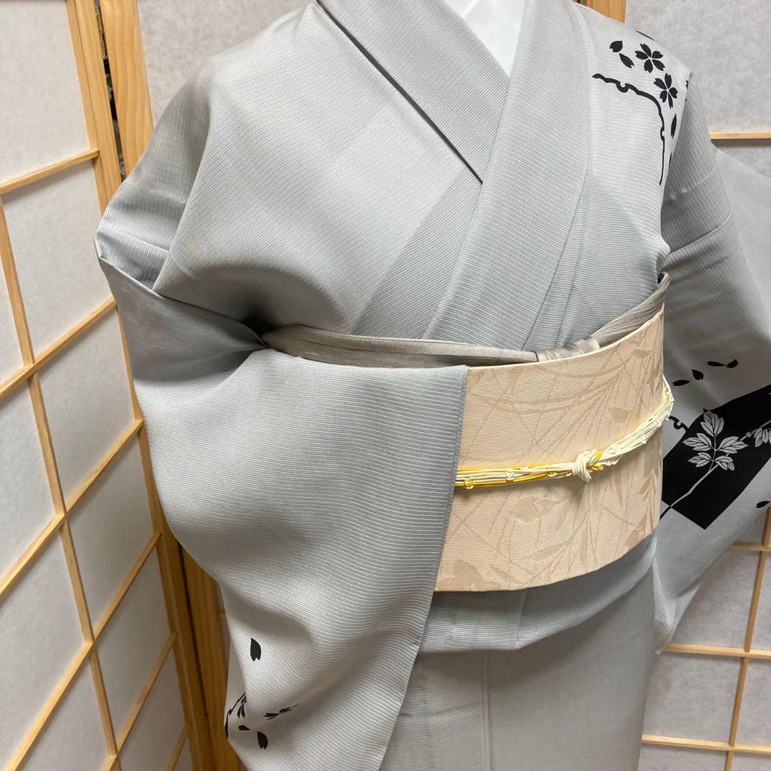 0314# Japanese Kimono only sold Vintage Womens Silk Fabric Robe Summer kimono