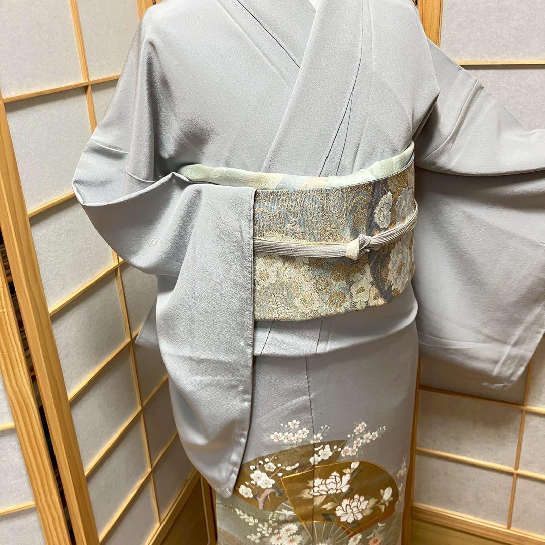 5793# Japanese Tomesode Kimono Vintage Womens Silk Fabric Robe Kimono only sold