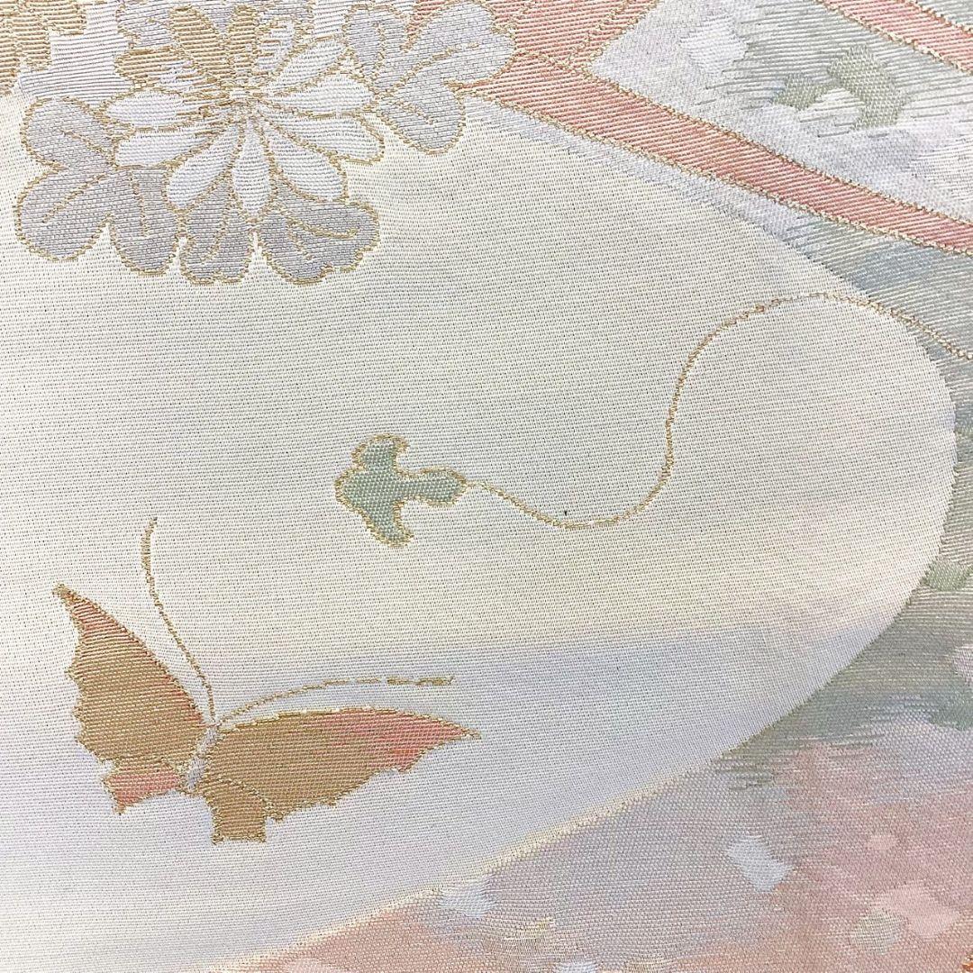 4916# Japanese Vintage Fukuro Obi Belt Kimono Fabric Silk Traditional