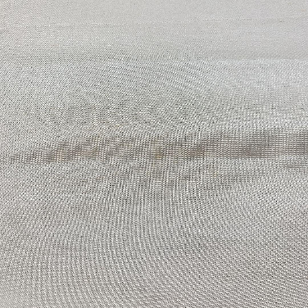 5063# Japanese Vintage Fukuro Obi Belt Kimono Fabric Silk Traditional Silver