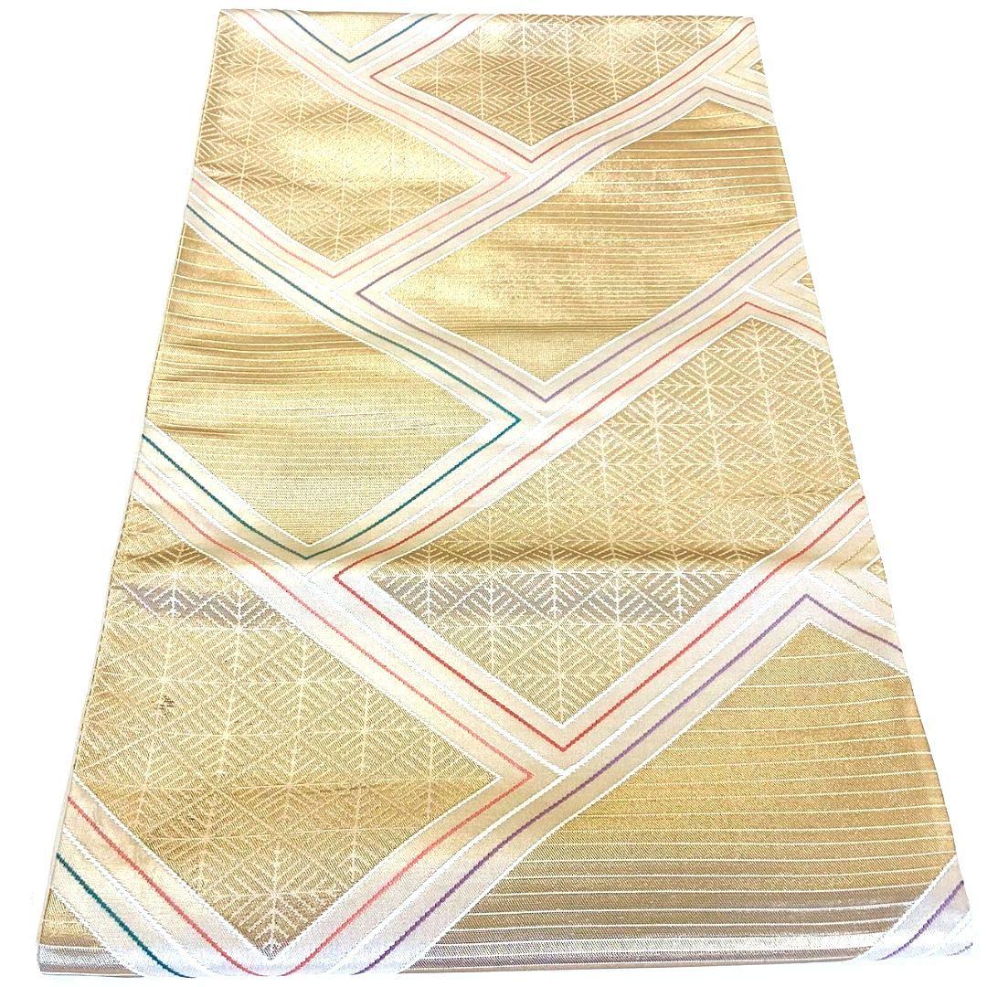 5215# Japanese Vintage Fukuro Obi Belt Kimono Fabric Silk Traditional Untailored