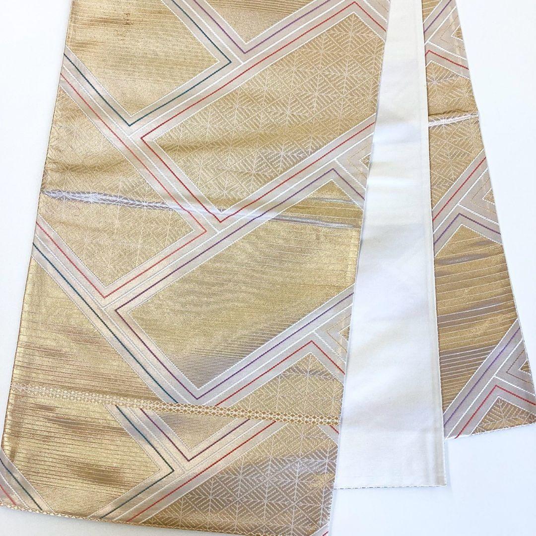 5215# Japanese Vintage Fukuro Obi Belt Kimono Fabric Silk Traditional Untailored