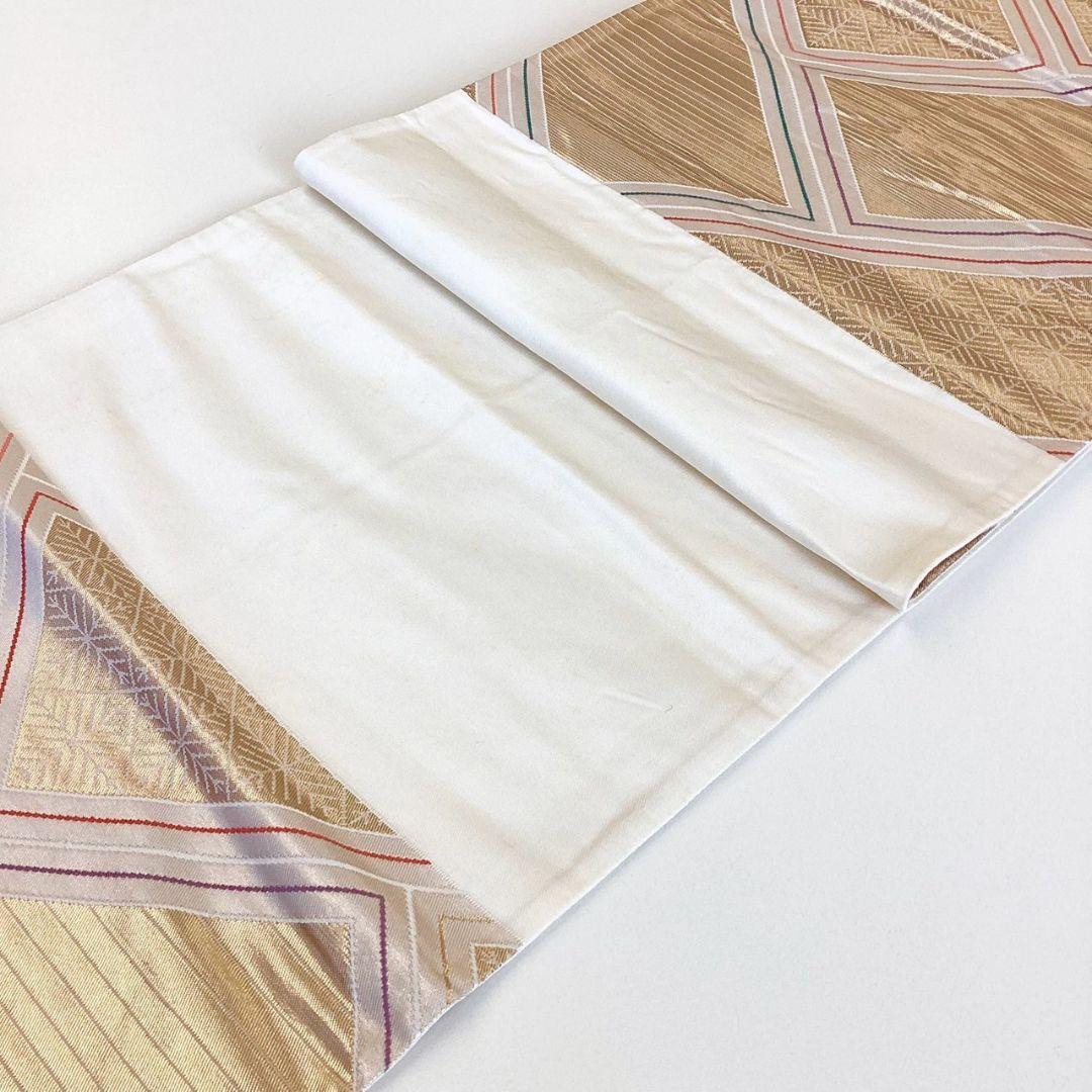 5215# Japanese Vintage Fukuro Obi Belt Kimono Fabric Silk Traditional Untailored