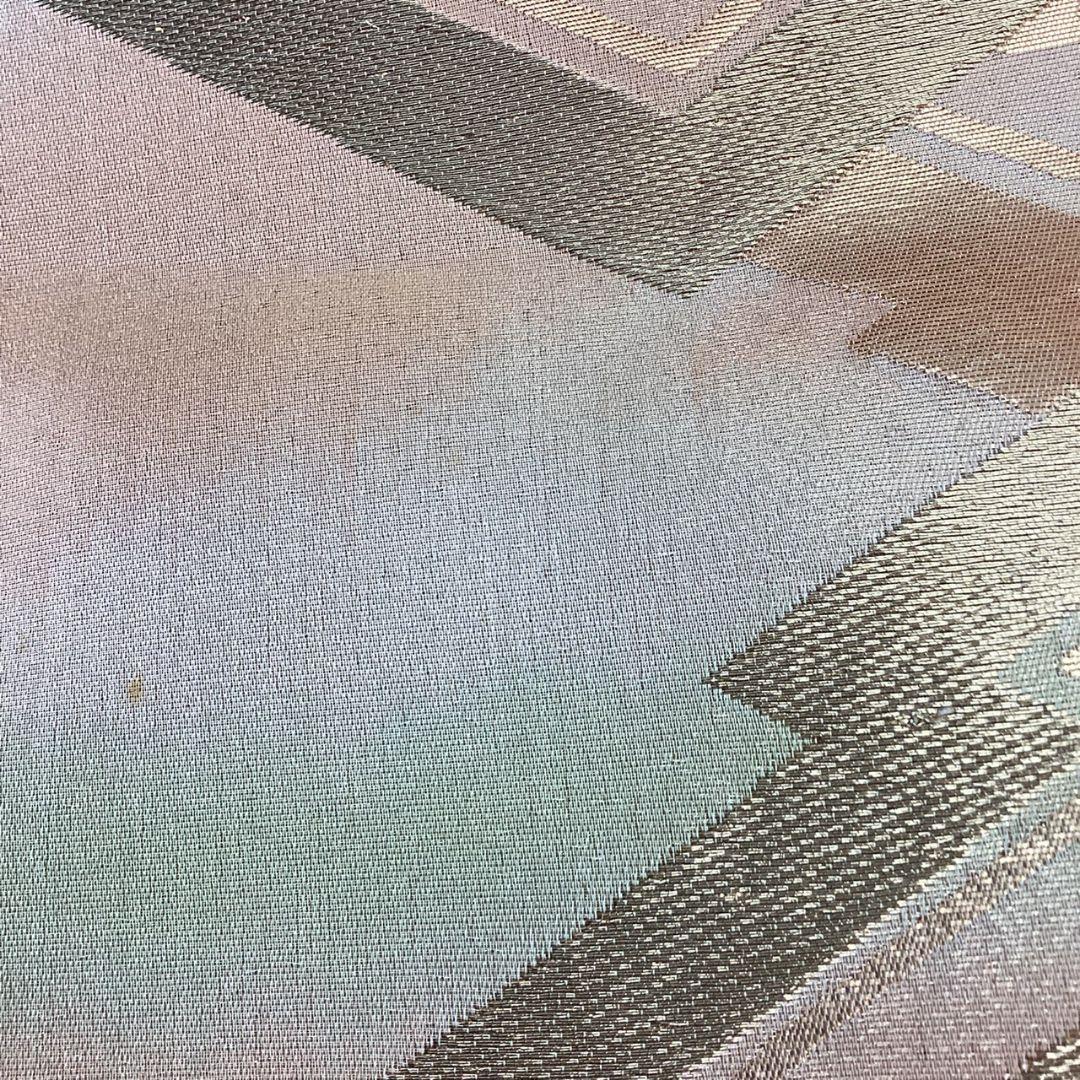 4923# Japanese Vintage Fukuro Obi Belt Kimono Fabric Silk Traditional Gold