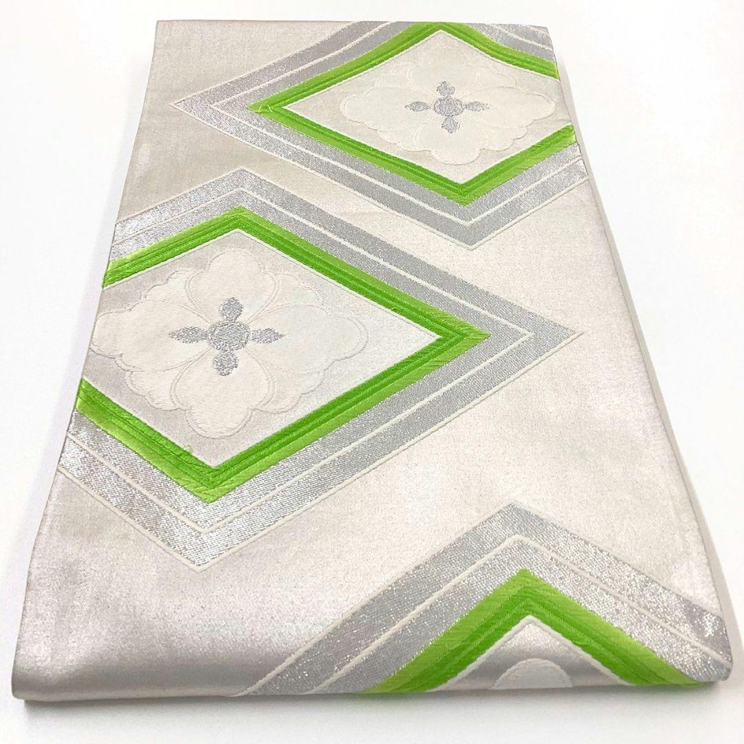 4988# Japanese Vintage Fukuro Obi Belt Kimono Fabric Silk Traditional Embroidery