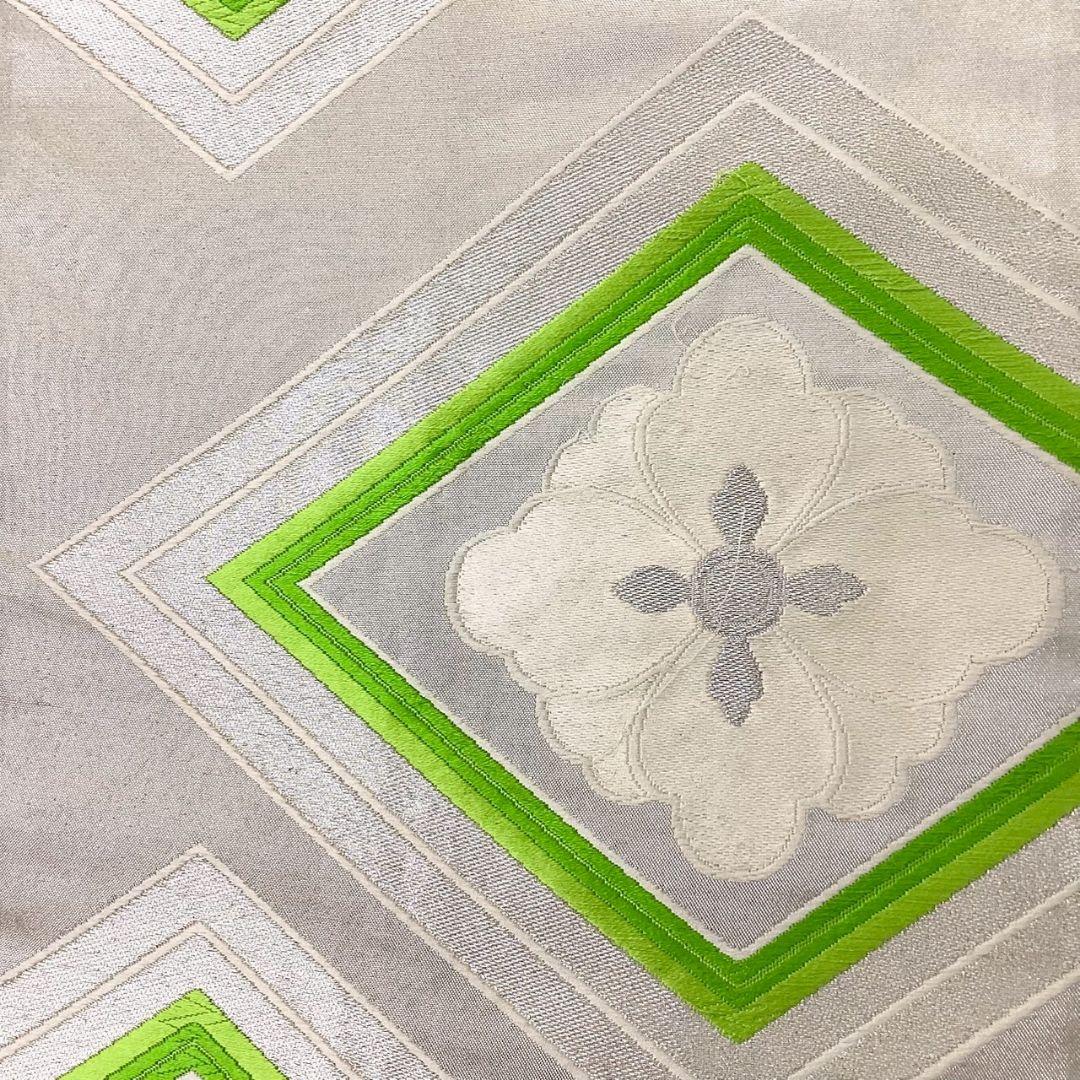 4988# Japanese Vintage Fukuro Obi Belt Kimono Fabric Silk Traditional Embroidery