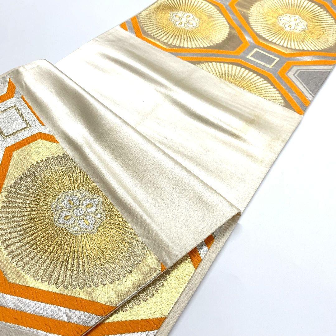 5113# Japanese Vintage Fukuro Obi Belt Kimono Fabric Silk Traditional Untailored