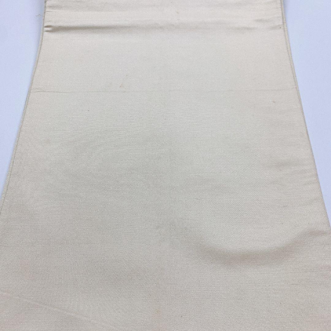 5052# Japanese Vintage Fukuro Obi Belt Kimono Fabric Silk Traditional Silver