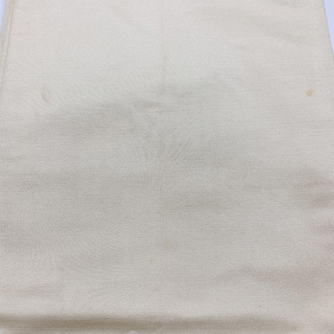 5052# Japanese Vintage Fukuro Obi Belt Kimono Fabric Silk Traditional Silver