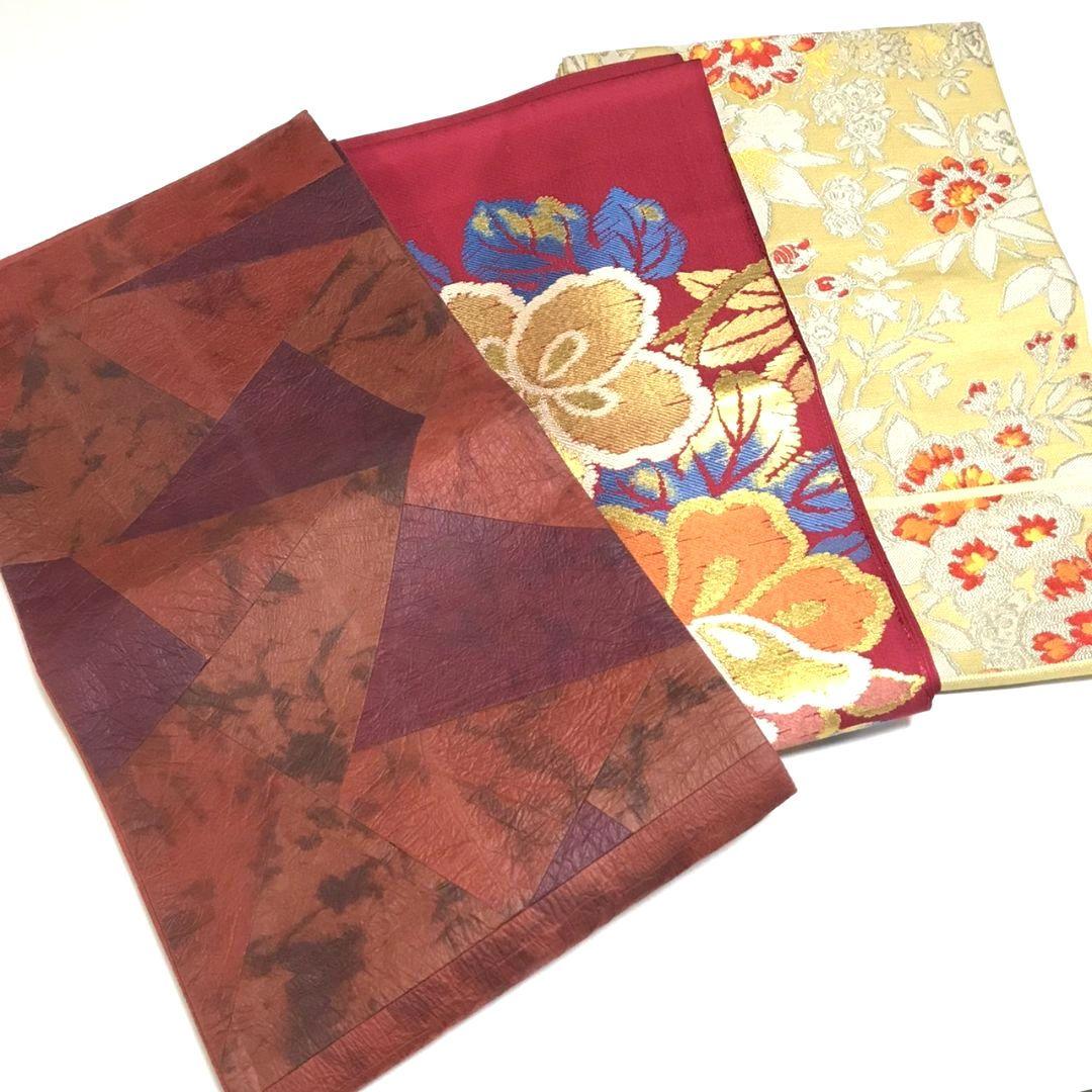 6099# Japanese Vintage Bundle 11pcs Set Bulk Obi Belt Kimono Pure Silk Wholesale