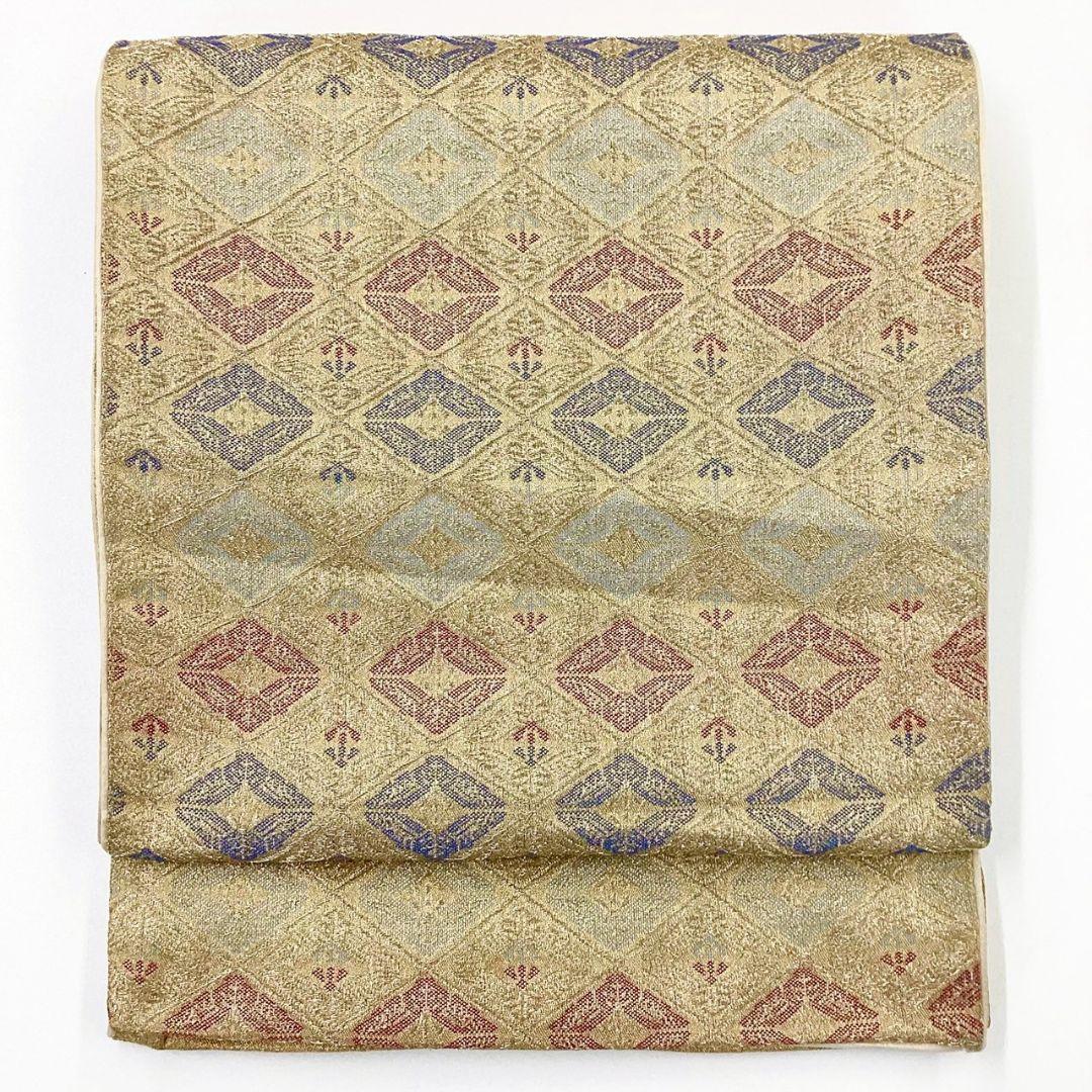 4940# Japanese Vintage Fukuro Obi Belt Kimono Fabric Silk Traditional Untailored