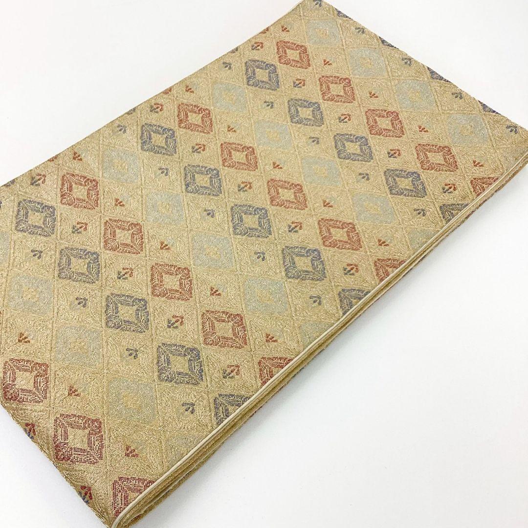 4940# Japanese Vintage Fukuro Obi Belt Kimono Fabric Silk Traditional Untailored