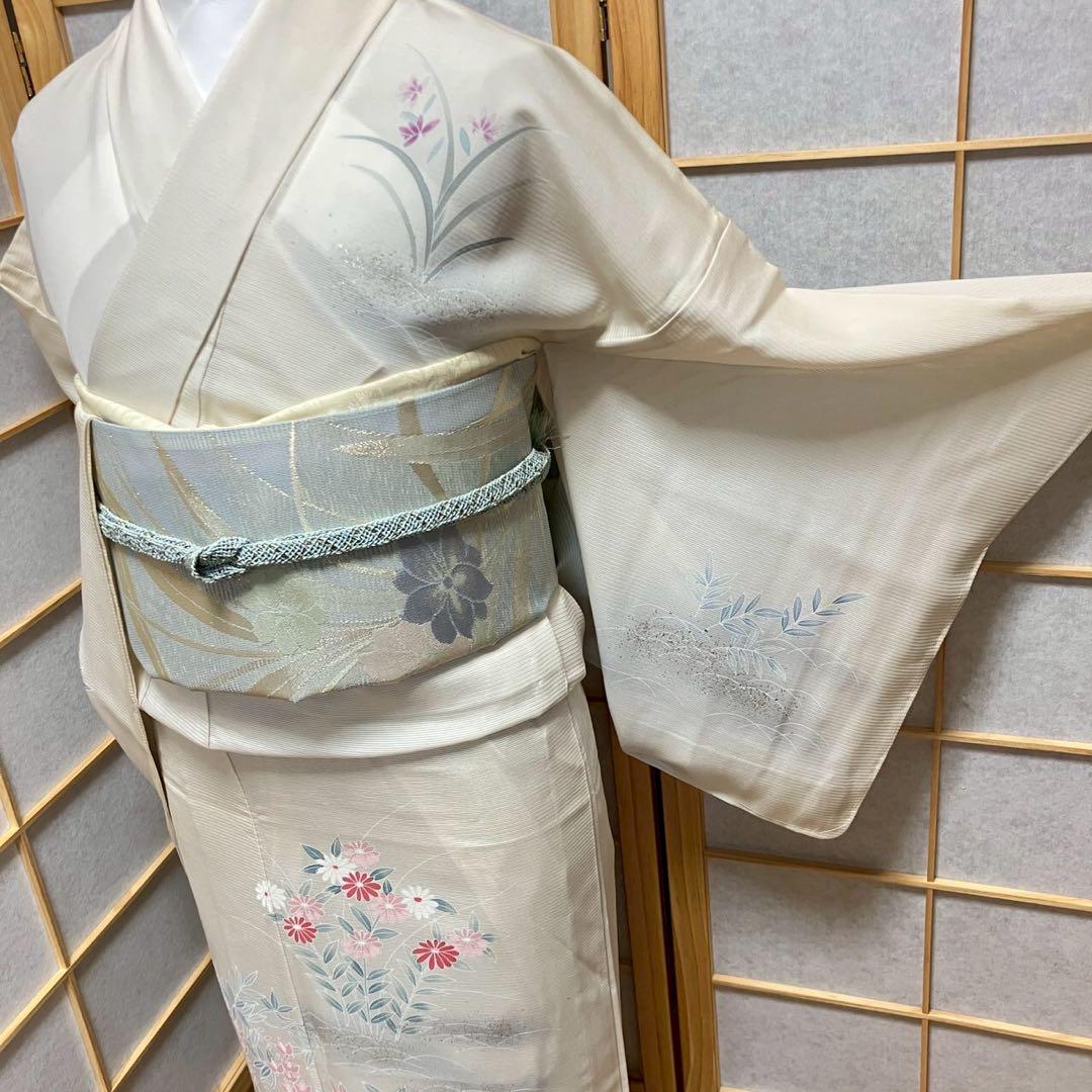 5441# Japanese Kimono only sold Vintage Womens Silk Fabric Robe Summer kimono