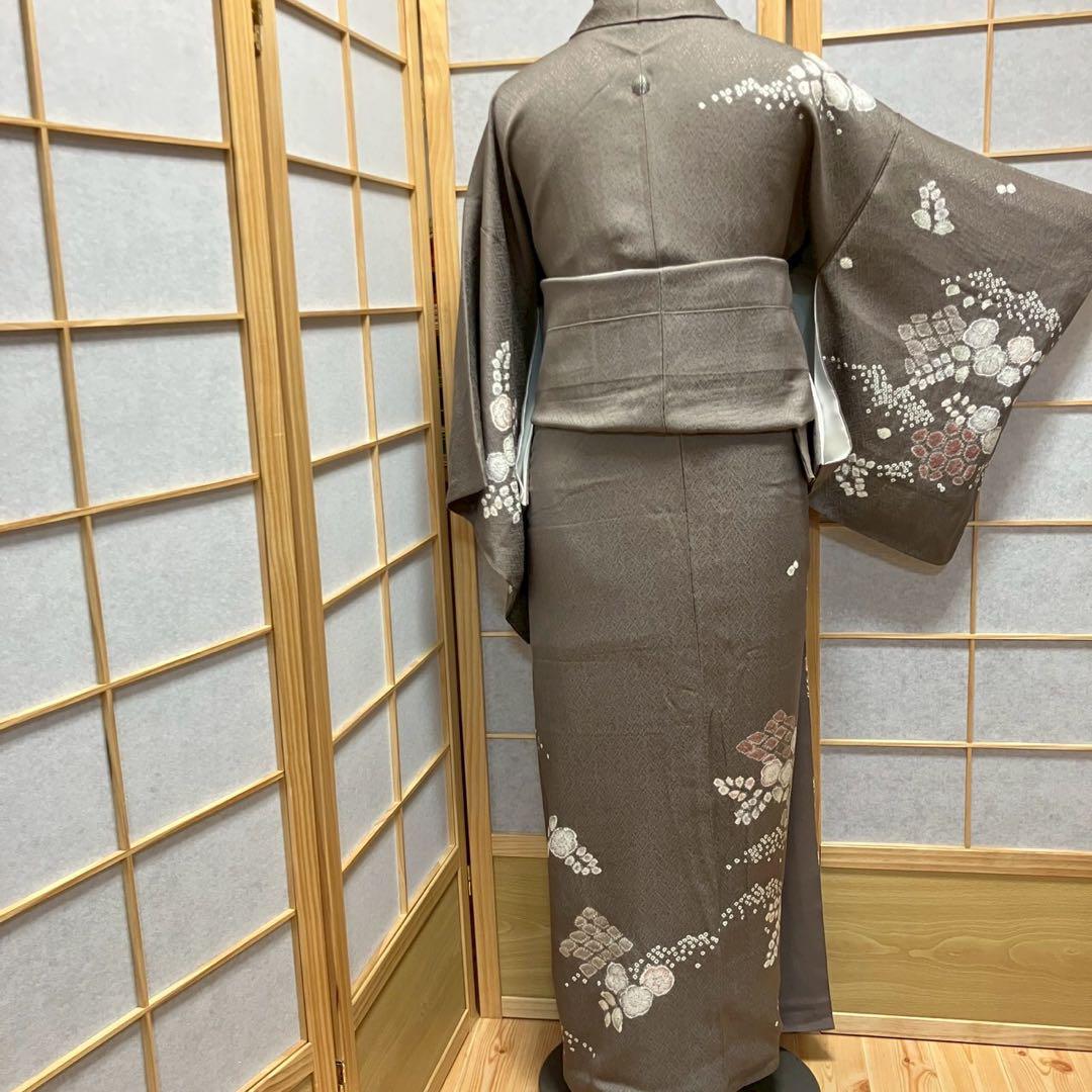 4356# Japanese Kimono Vintage Womens Silk Fabric Robe Kimono only sold Shibori