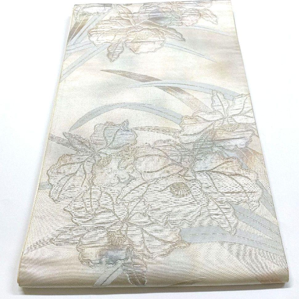 5094# Japanese Vintage Fukuro Obi Belt Kimono Fabric Silk Traditional