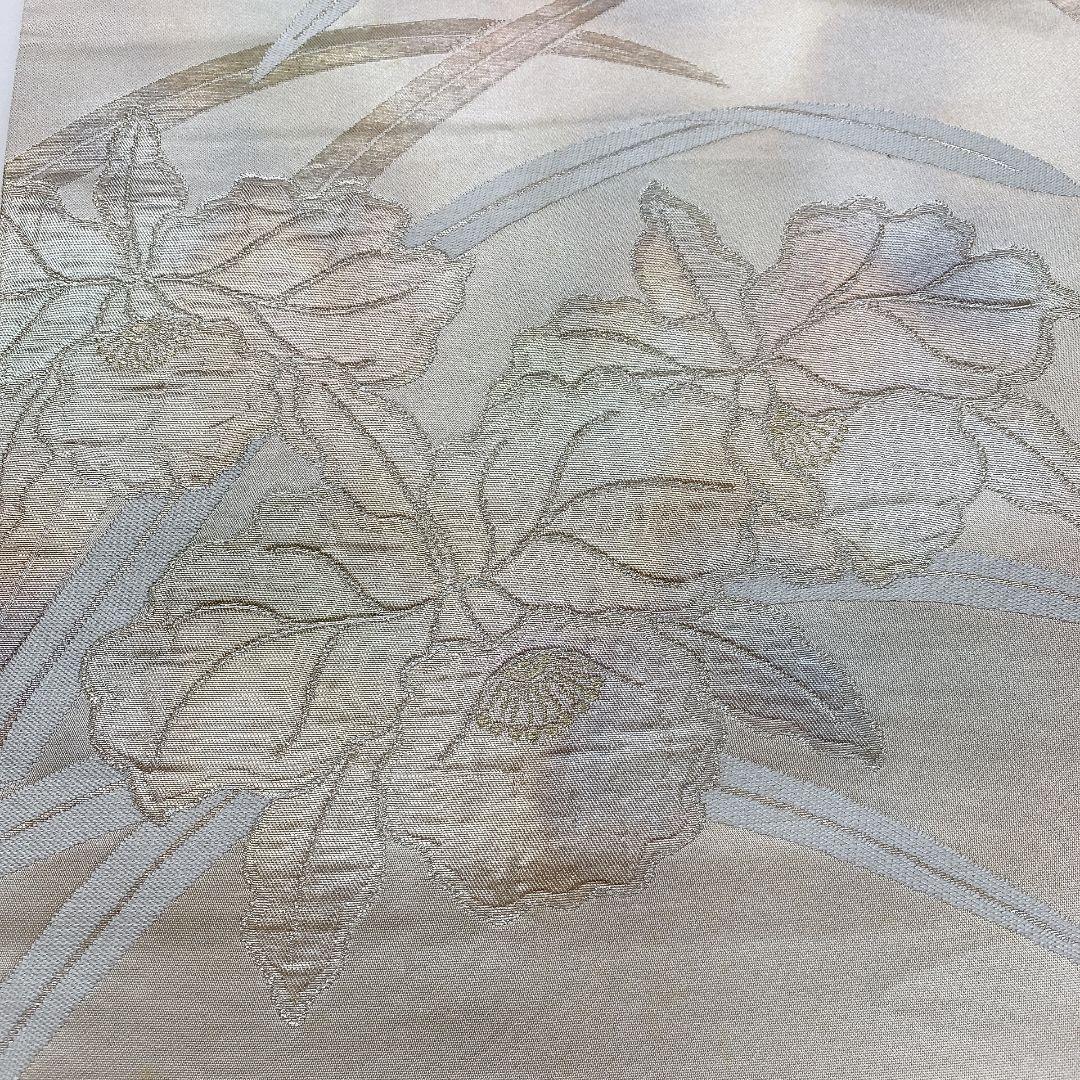 5094# Japanese Vintage Fukuro Obi Belt Kimono Fabric Silk Traditional