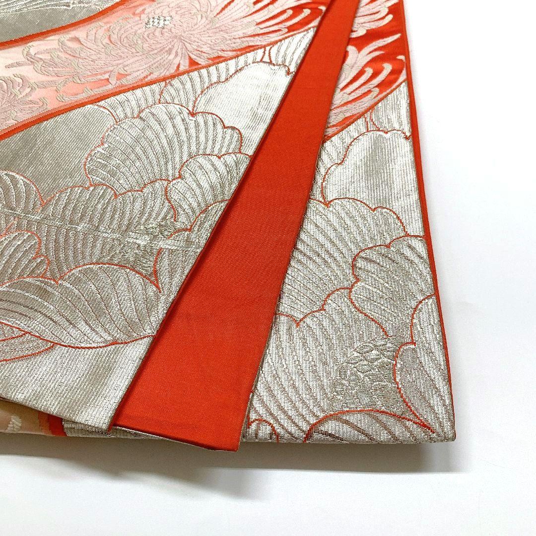 5086# Japanese Vintage Fukuro Obi Belt Kimono Fabric Silk Traditional 　
