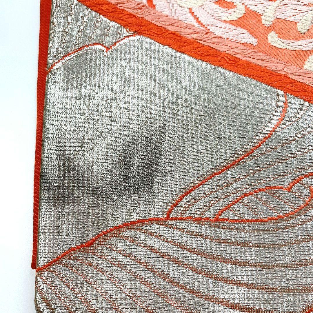 5086# Japanese Vintage Fukuro Obi Belt Kimono Fabric Silk Traditional 　