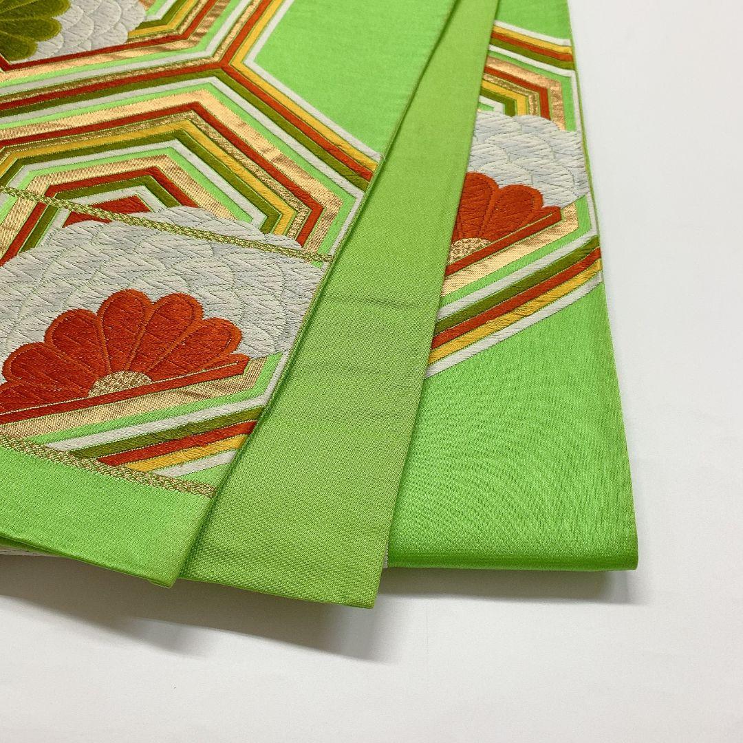 5361# Japanese Vintage Fukuro Obi Belt Kimono Fabric Silk Traditional Embroidery