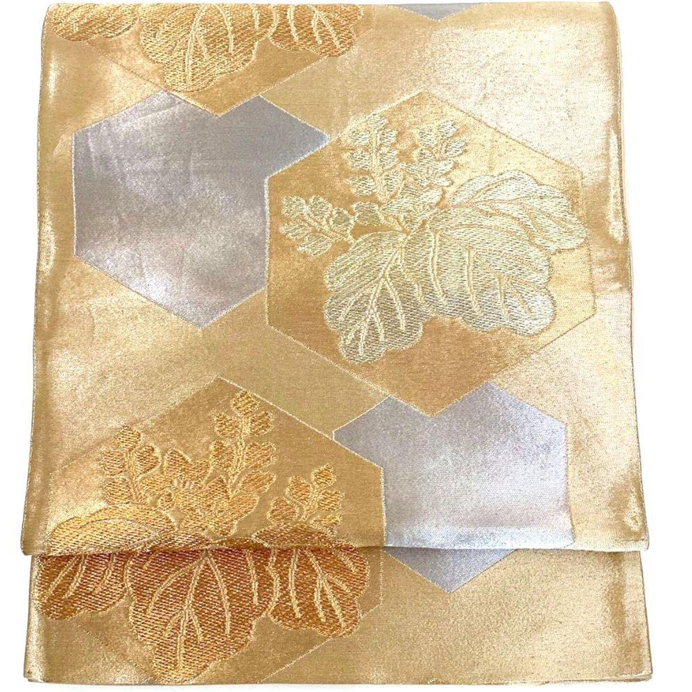 4932# Japanese Vintage Fukuro Obi Belt Kimono Fabric Silk Traditional